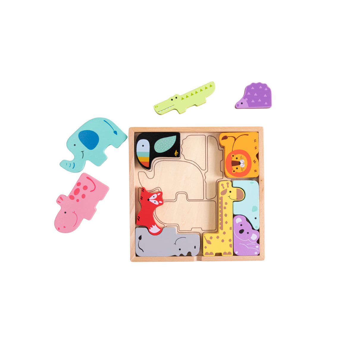 Fat Brain Toys Animal Block Puzzle