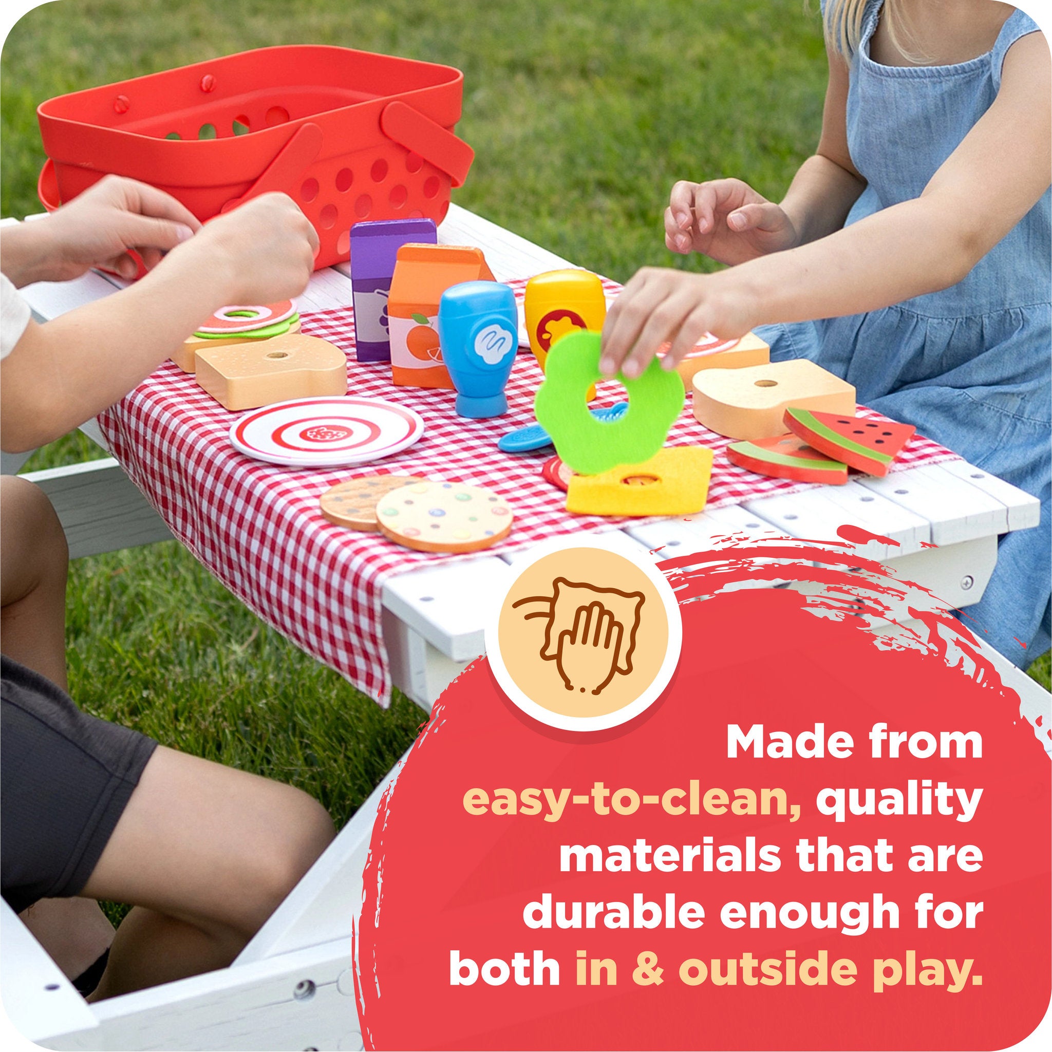 Fat Brain Toys Pretendables Picnic Basket Set
