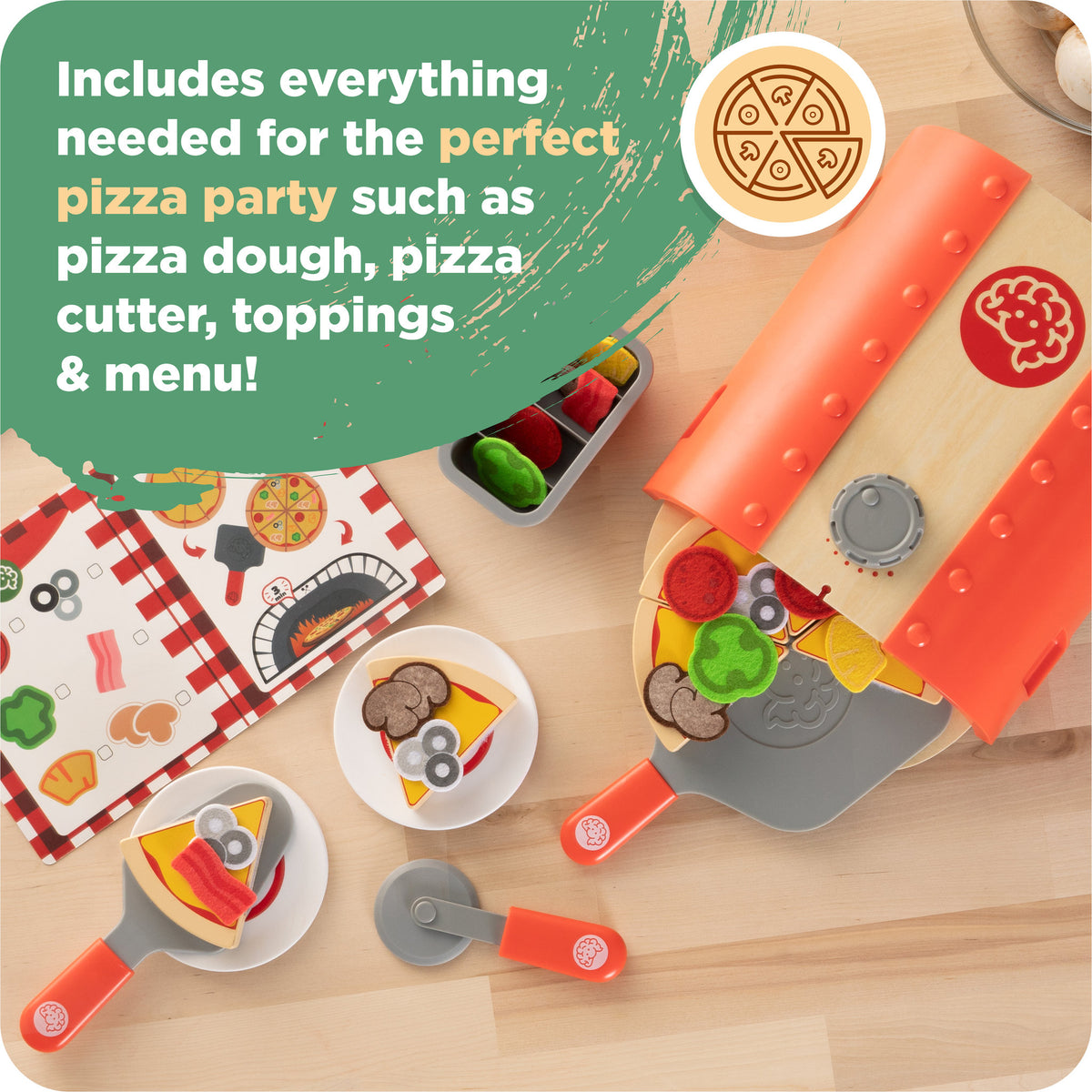 Fat Brain Toys Pretendables Backyard Pizza Oven Play Set