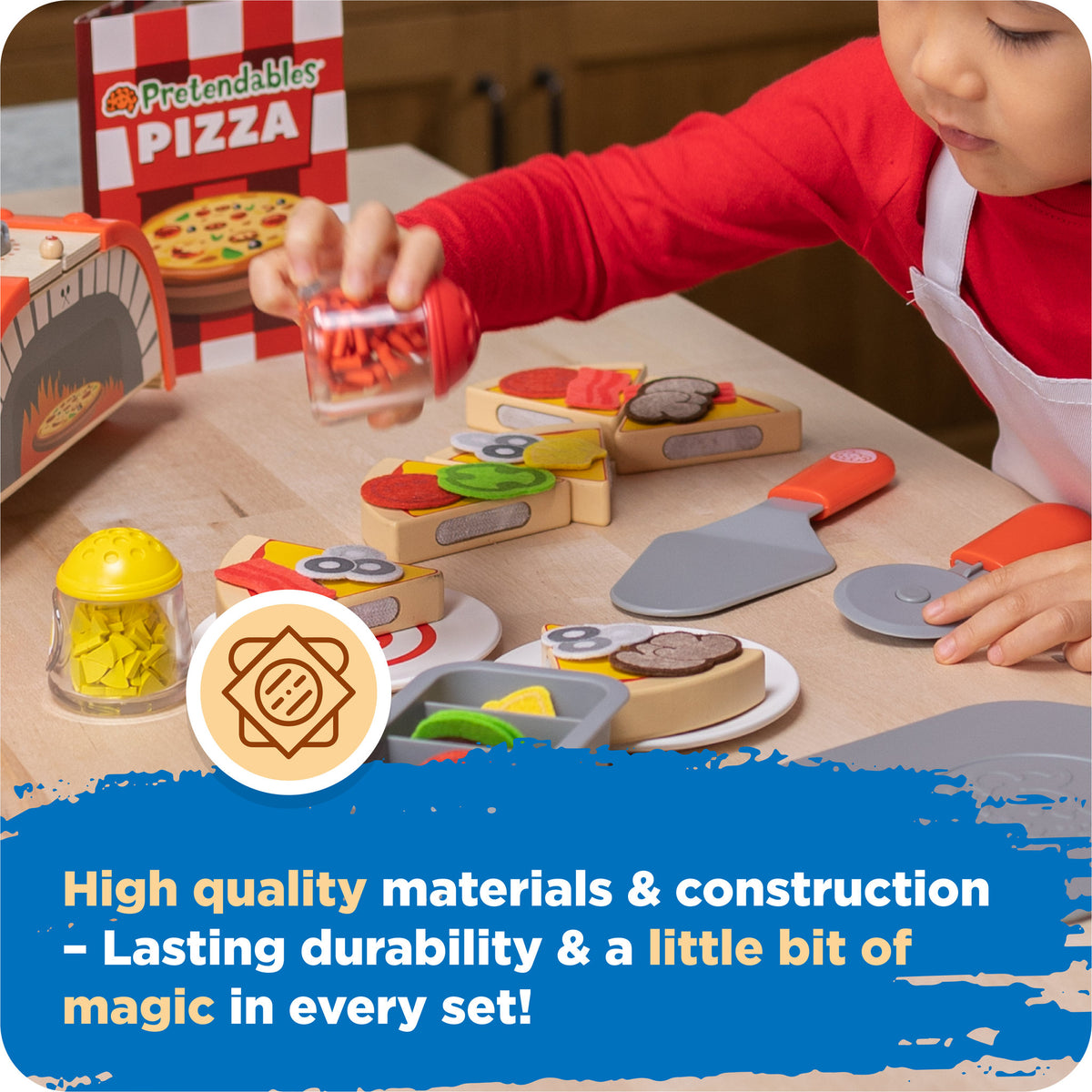 Fat Brain Toys Pretendables Backyard Pizza Oven Play Set