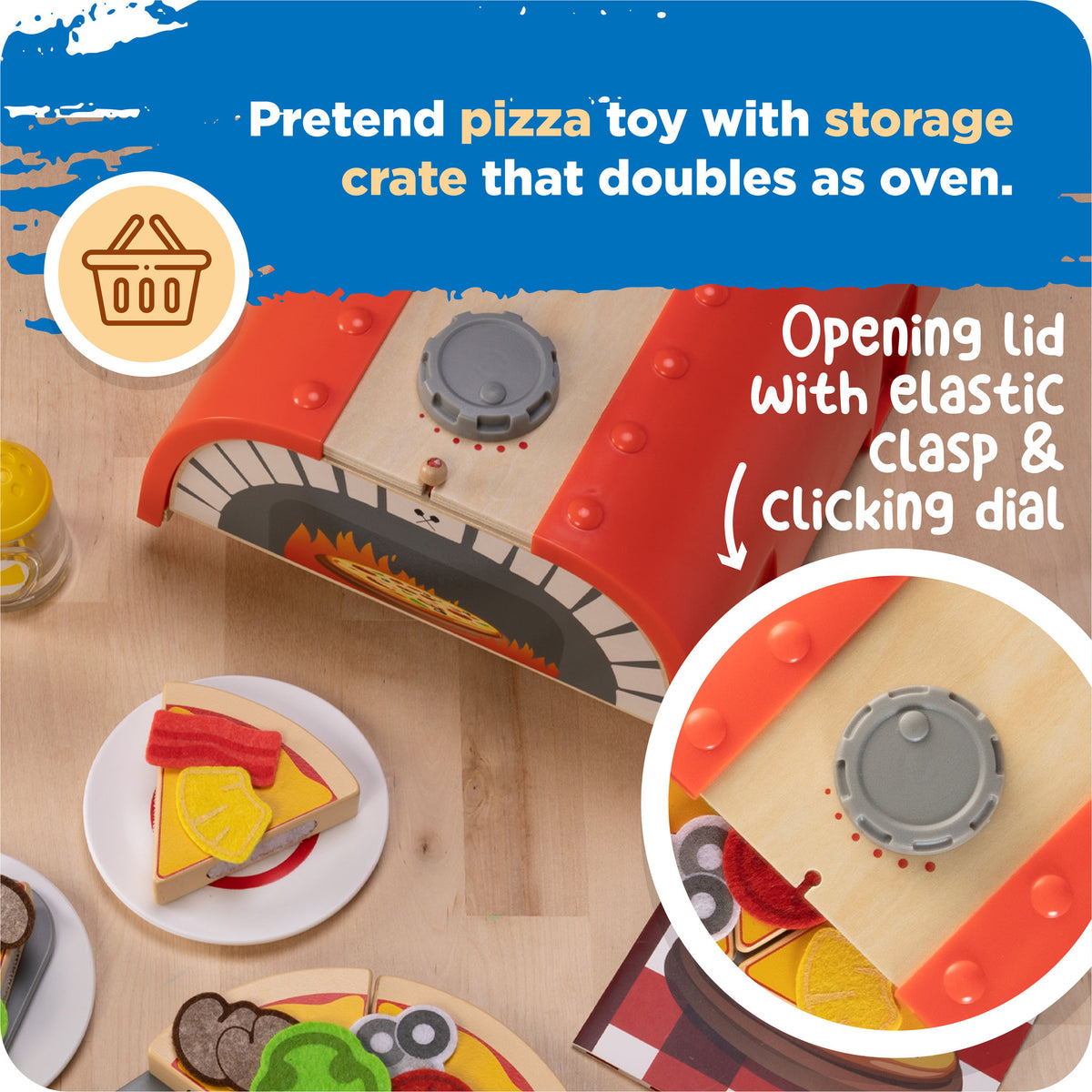 Fat Brain Toys Pretendables Backyard Pizza Oven Play Set