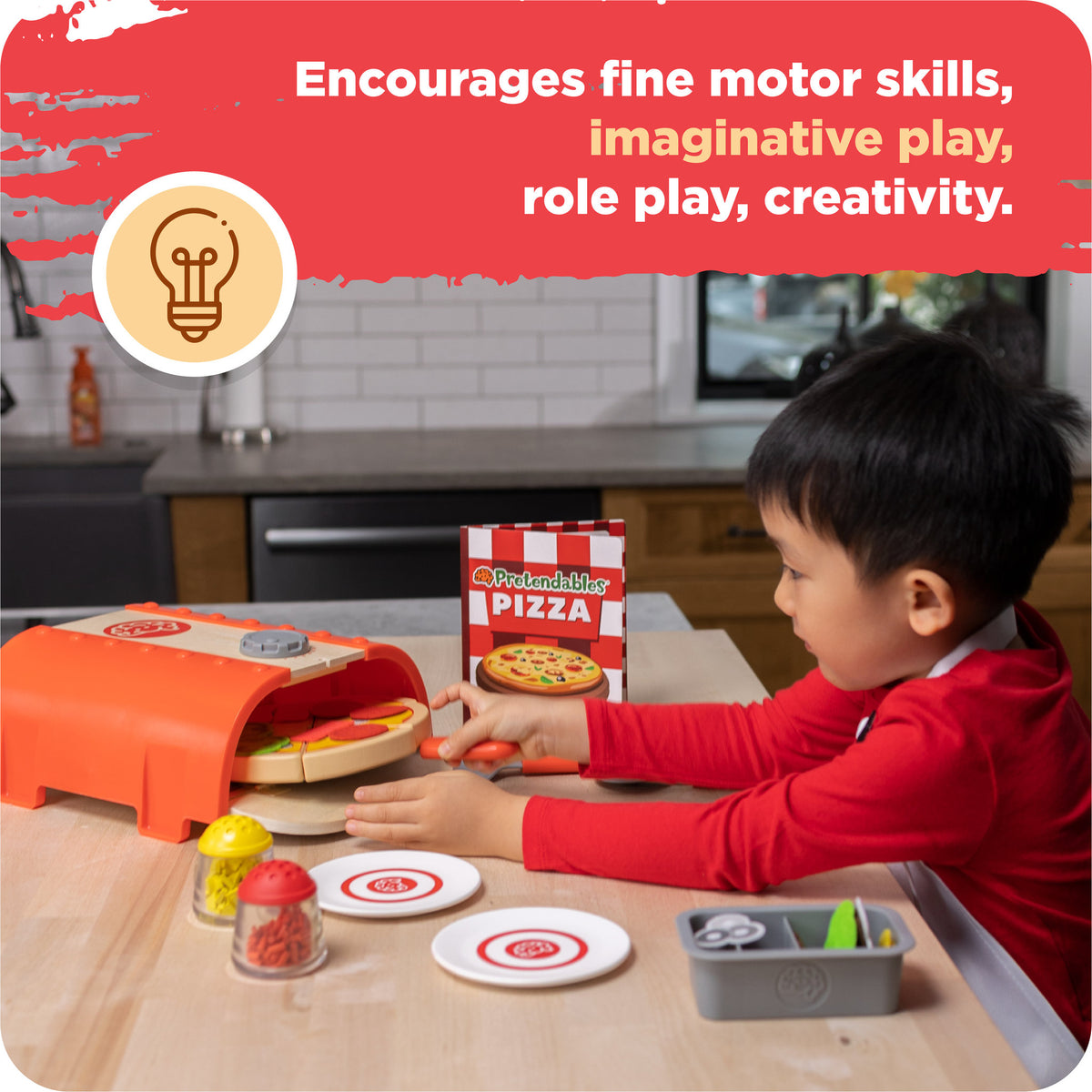 Fat Brain Toys Pretendables Backyard Pizza Oven Play Set