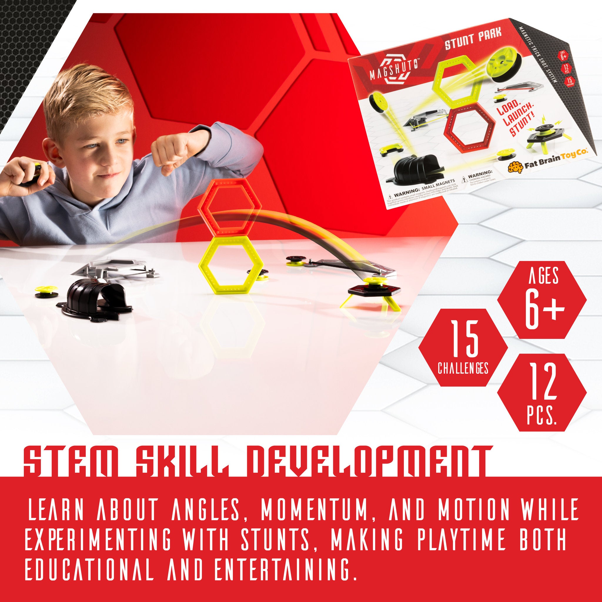 Fat Brain Toys Mashuto Stunt Park Mag Park