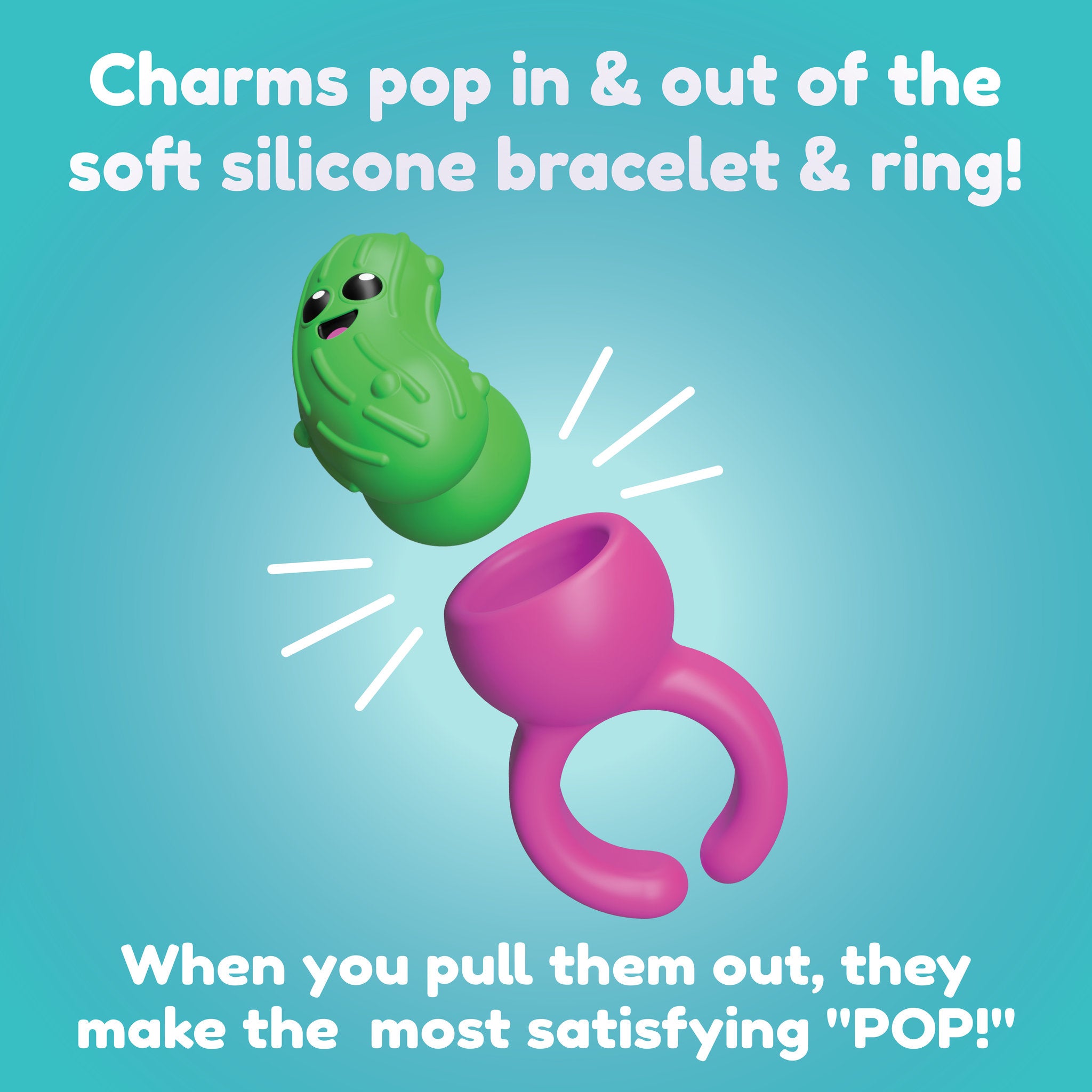 Fat Brain Toys Plip Charms - Pink