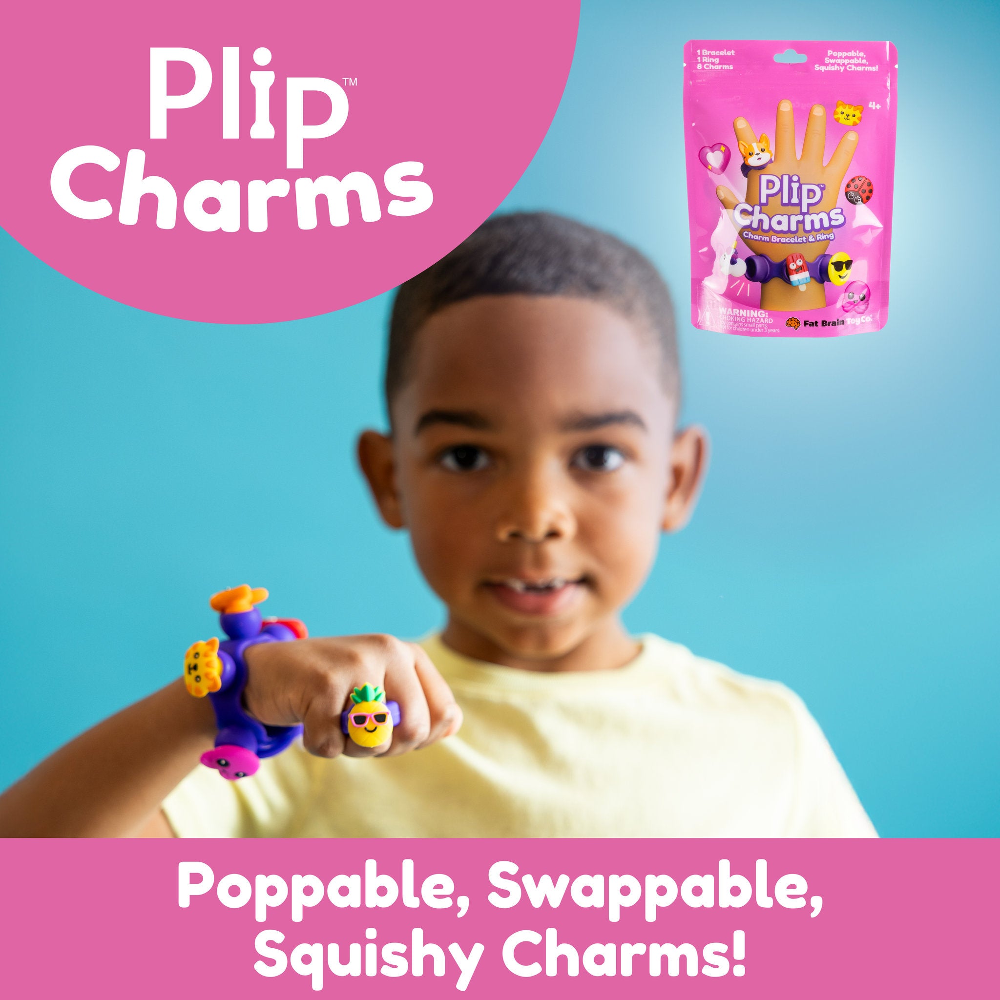 Fat Brain Toys Plip Charms - Purple