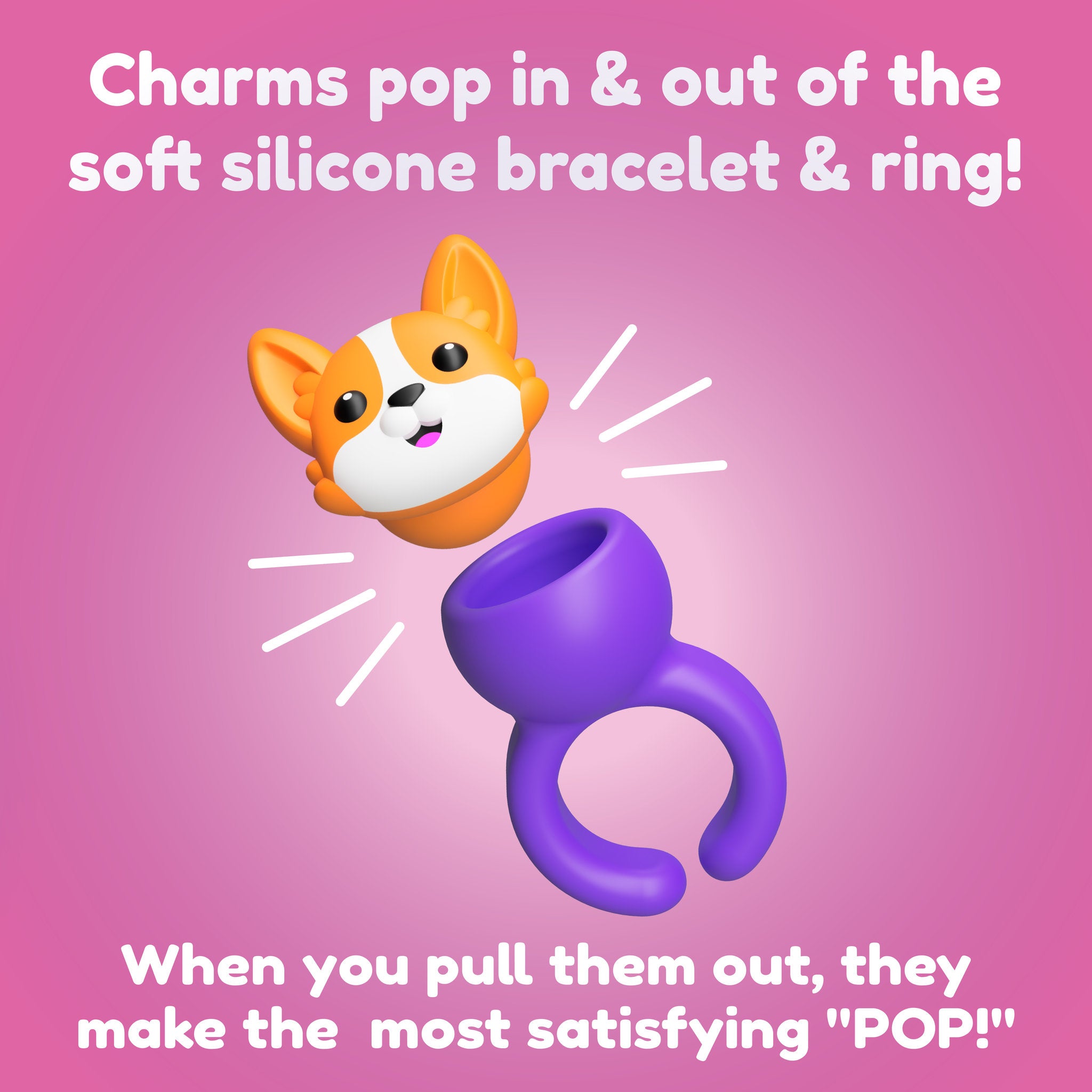 Fat Brain Toys Plip Charms - Purple