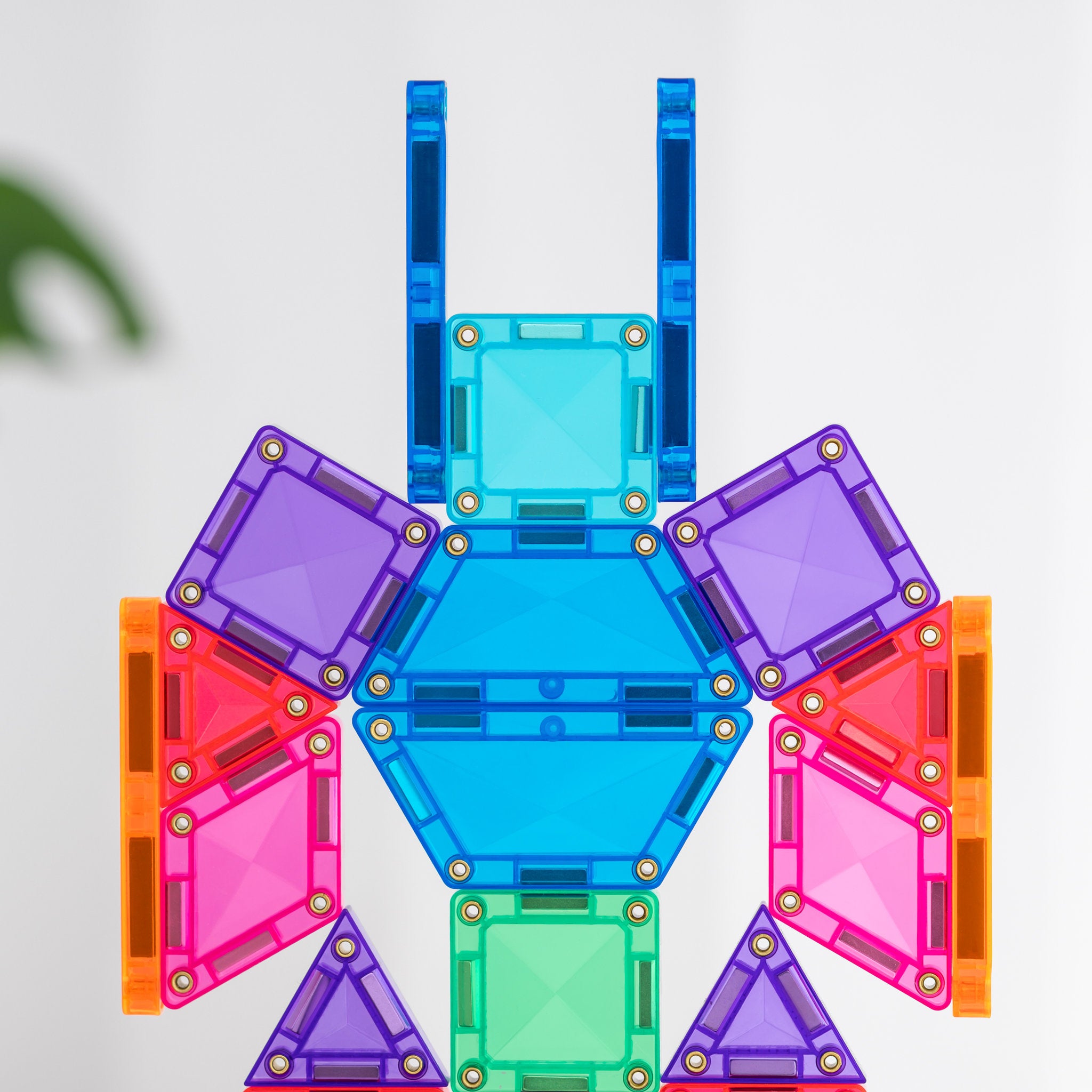 CONNETIX Magnetic Tiles 32 Piece - Travel Mini Pack