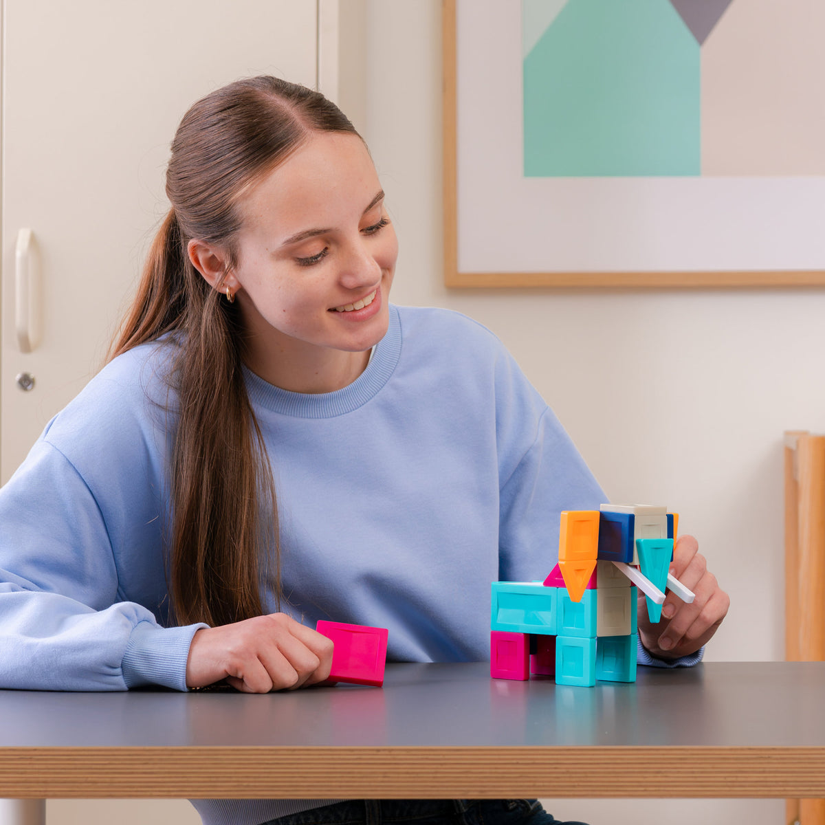 CONNETIX Pro Magnetic Tiles 30 Piece - Build it 4 Ways Animal