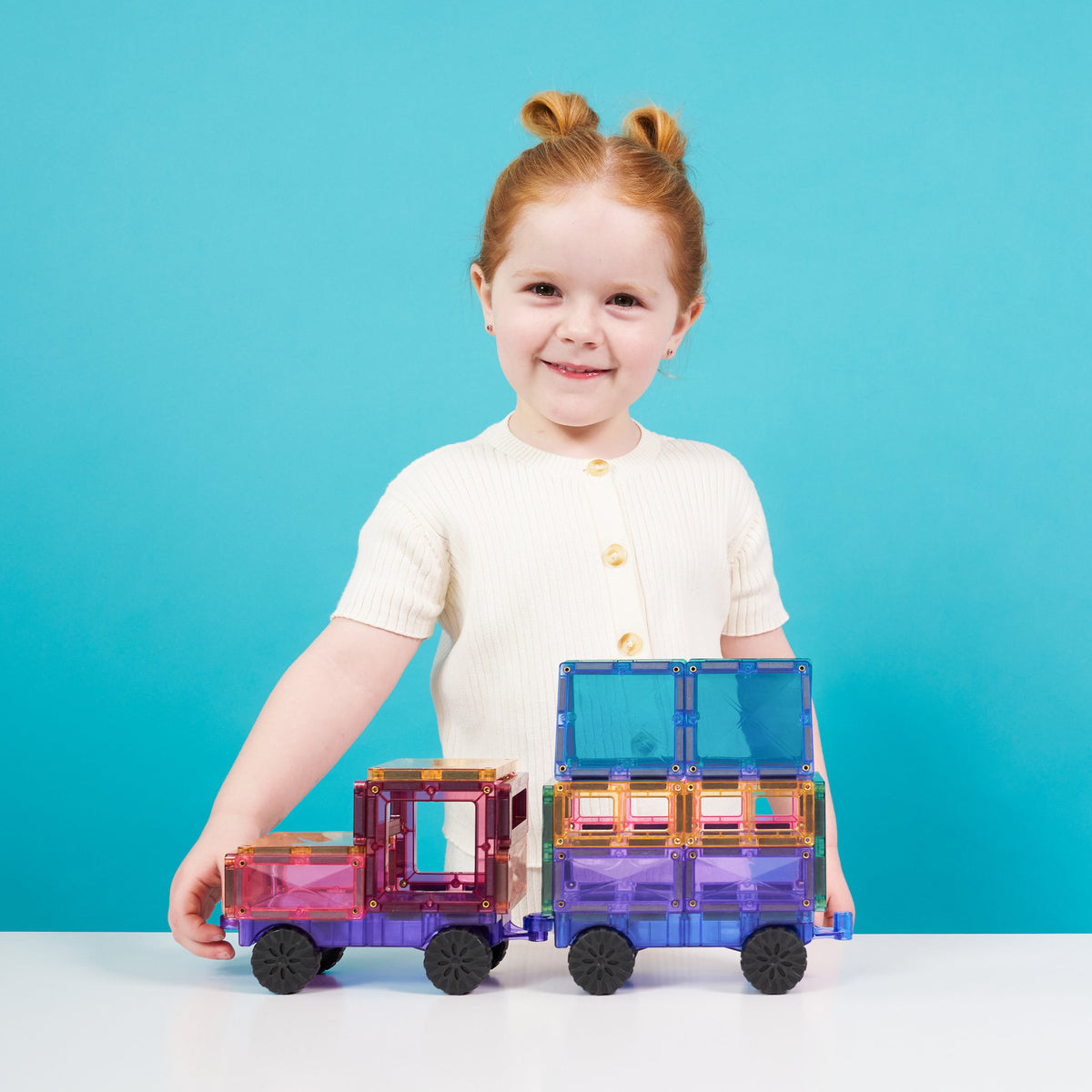 CONNETIX Magnetic Tiles 26 Piece - Pastel Motion Pack