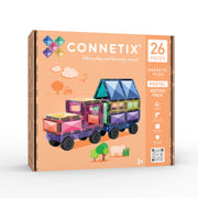 CONNETIX Magnetic Tiles 26 Piece - Pastel Motion Pack