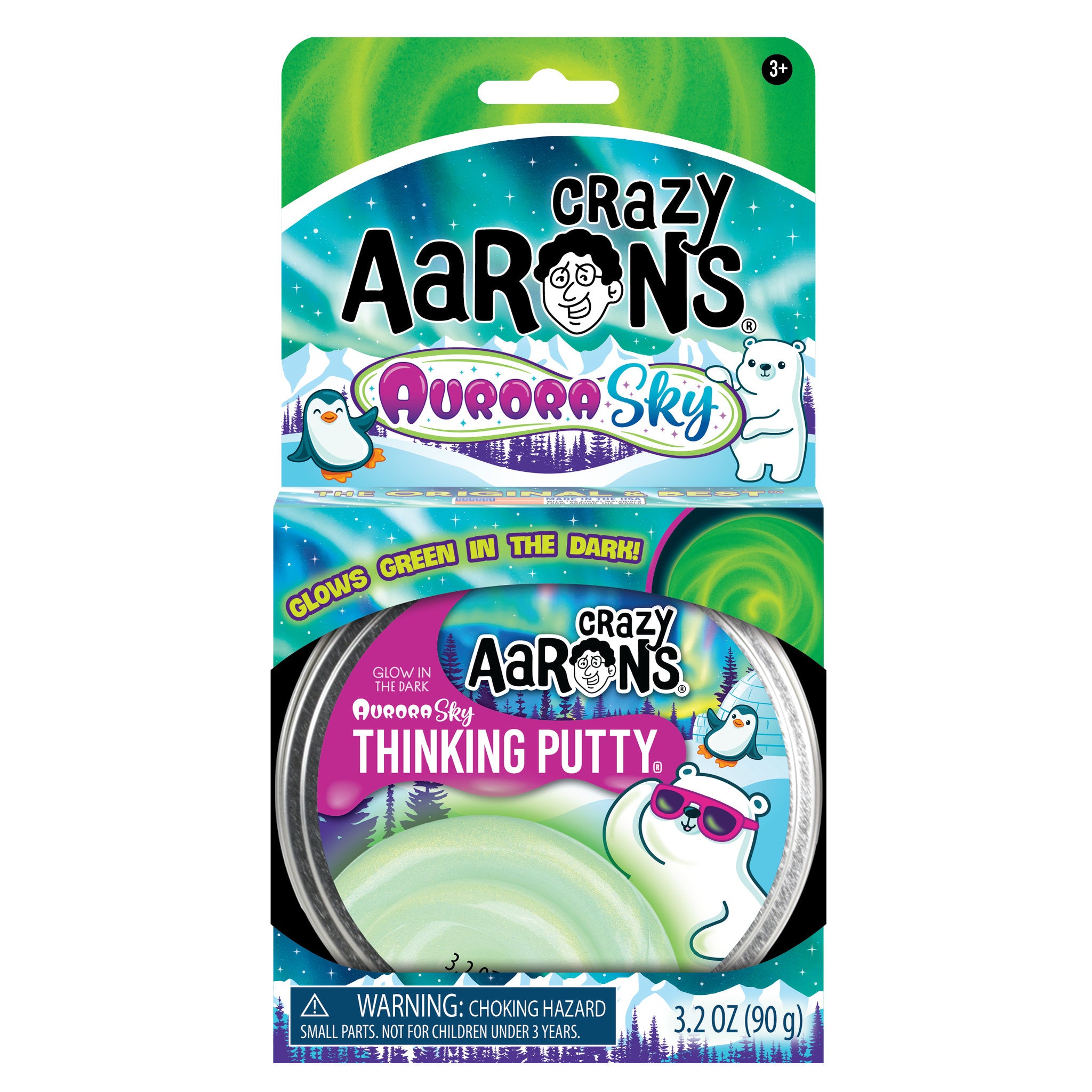 Crazy Aaron's Thinking Putty Aurora Sky Glowbrights