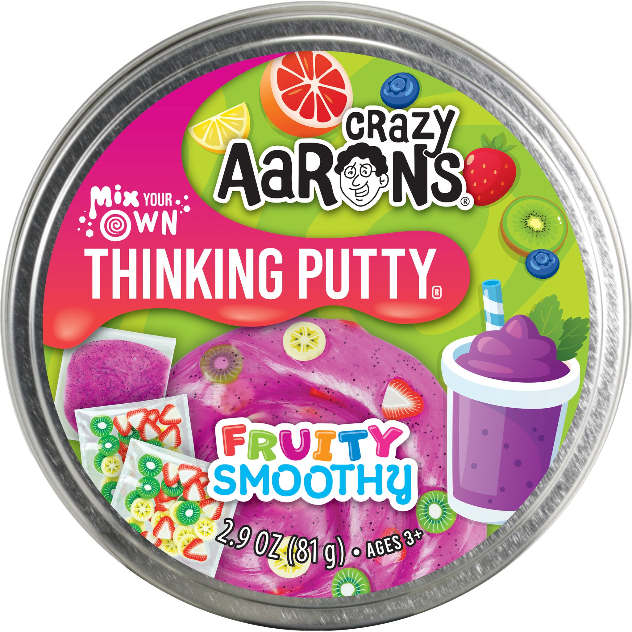 Crazy Aaron's Thinking Putty Mix Your Own Fruity Smoothy