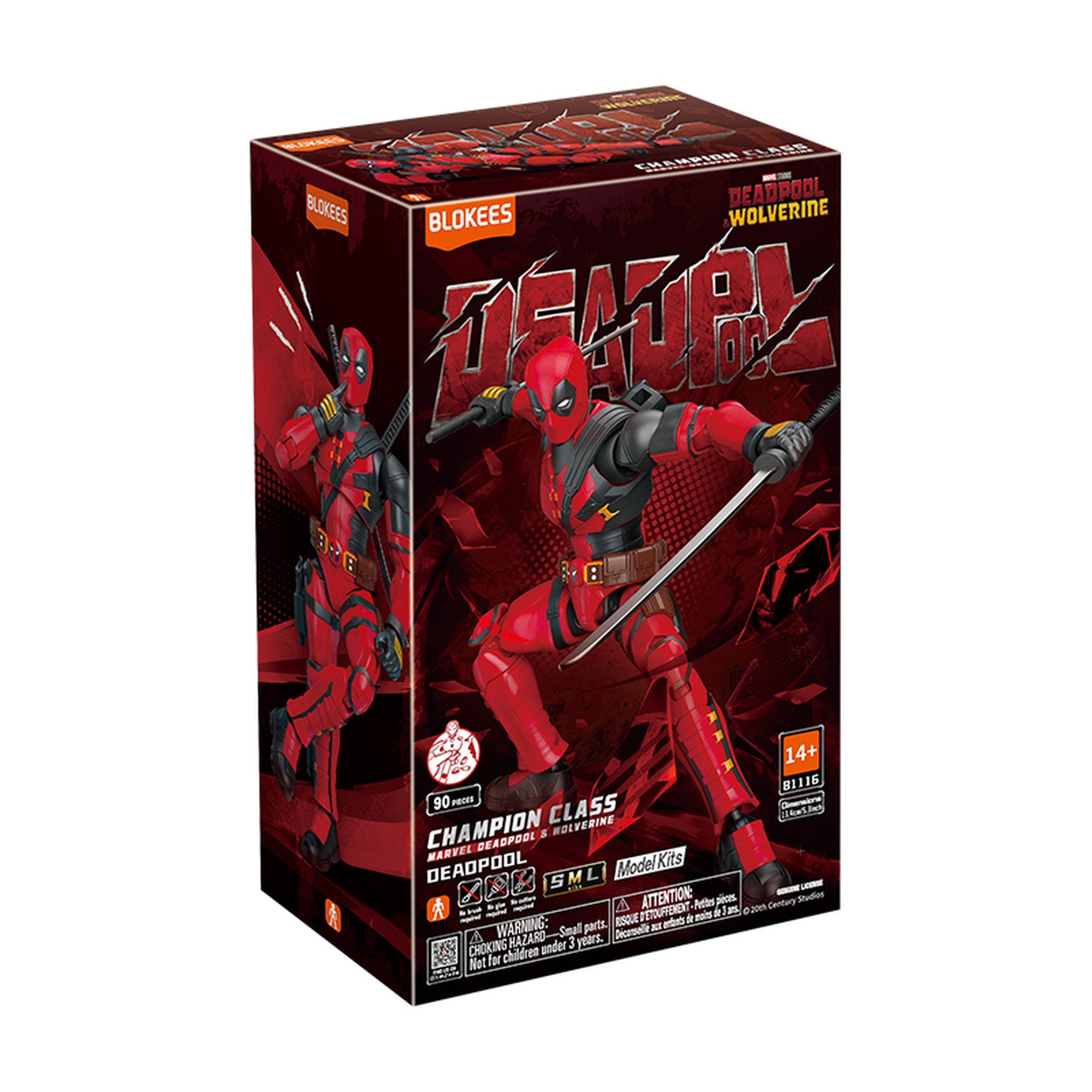 Blokees Marvel Infinity Saga Champion Class Model Kit - Deadpool