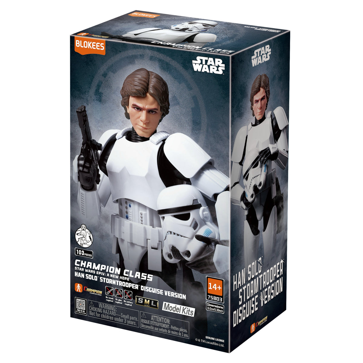 Blokees Star Wars Champion Class 03 Han Solo In Stormtrooper Disguise Model Kit