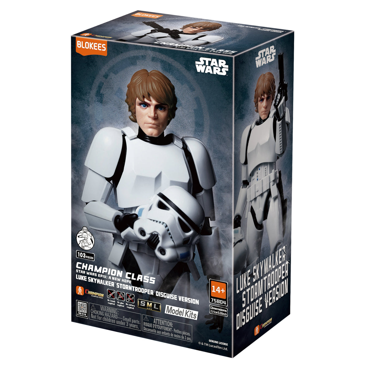 Blokees Star Wars Champion Class 04 Luke Skywalker In Stormtrooper Disguise Model Kit