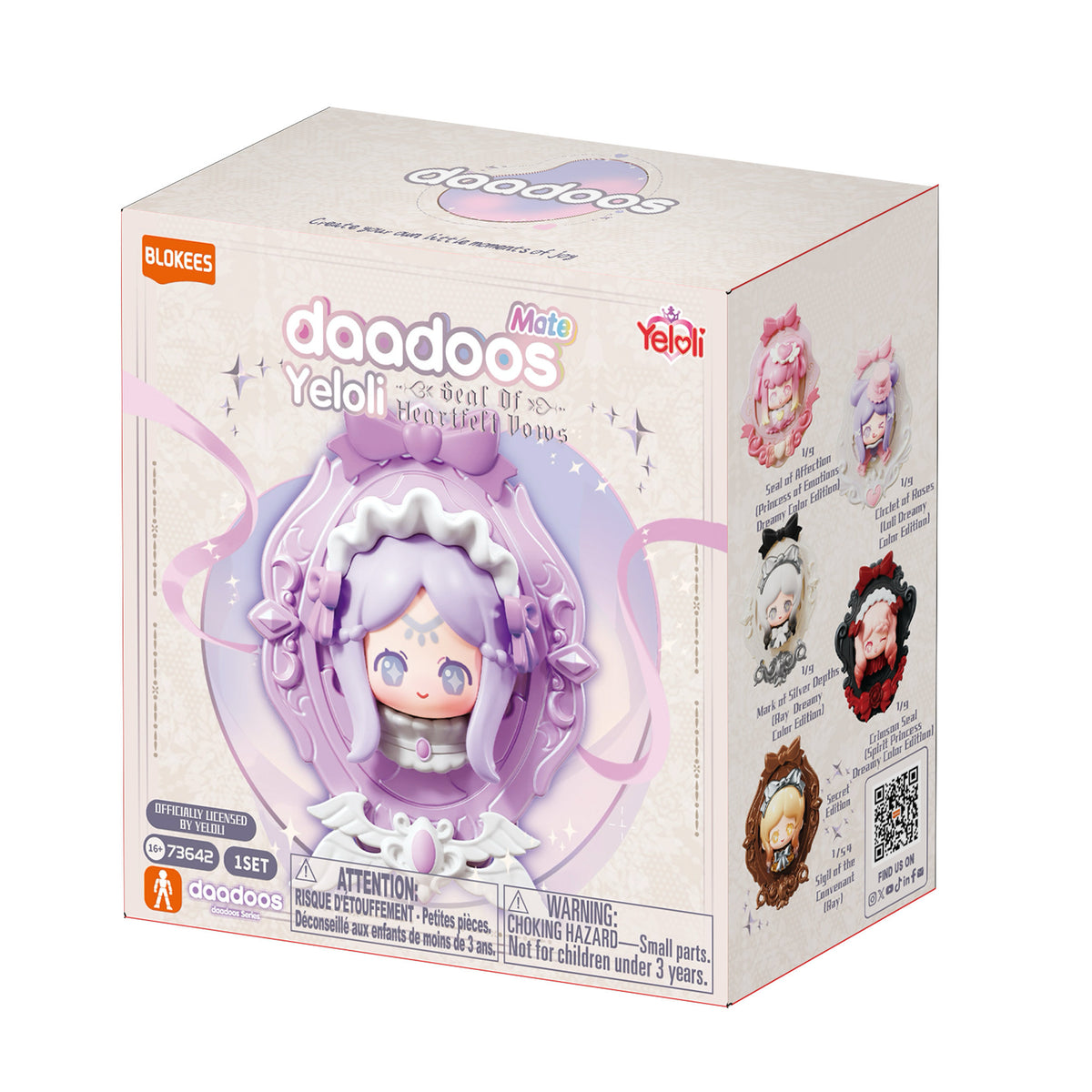 Blokees Yeloli Daadoos Mate Series 02 Seal of The Heartfelt Vows Blind Box