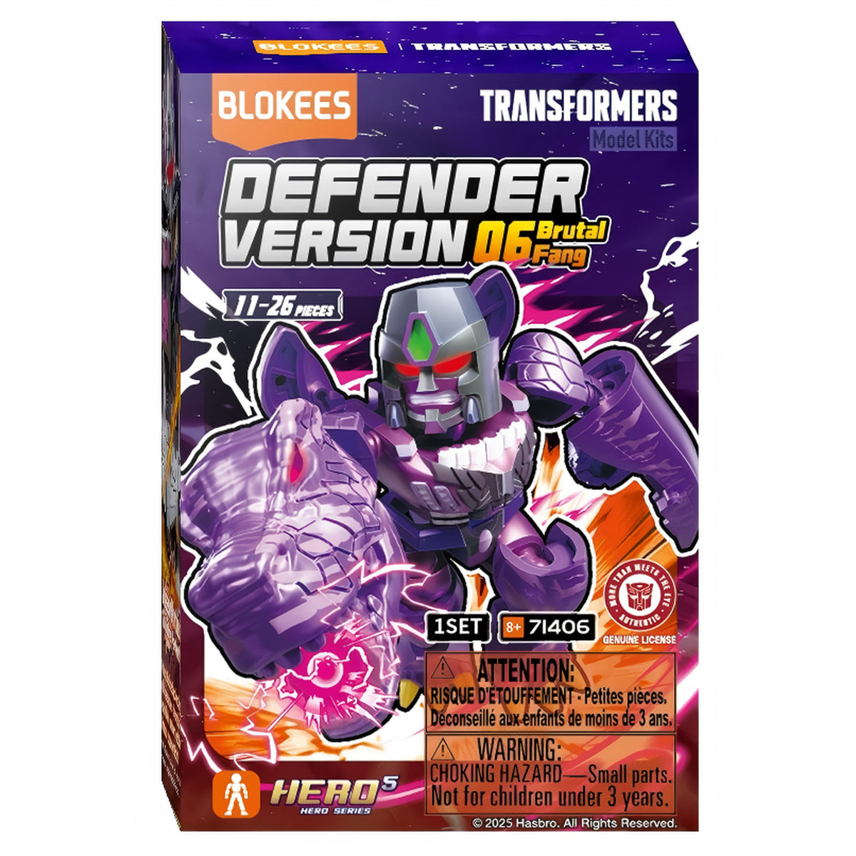 Blokees Transformers Defender Series 6 Brutal Fang Blind Box