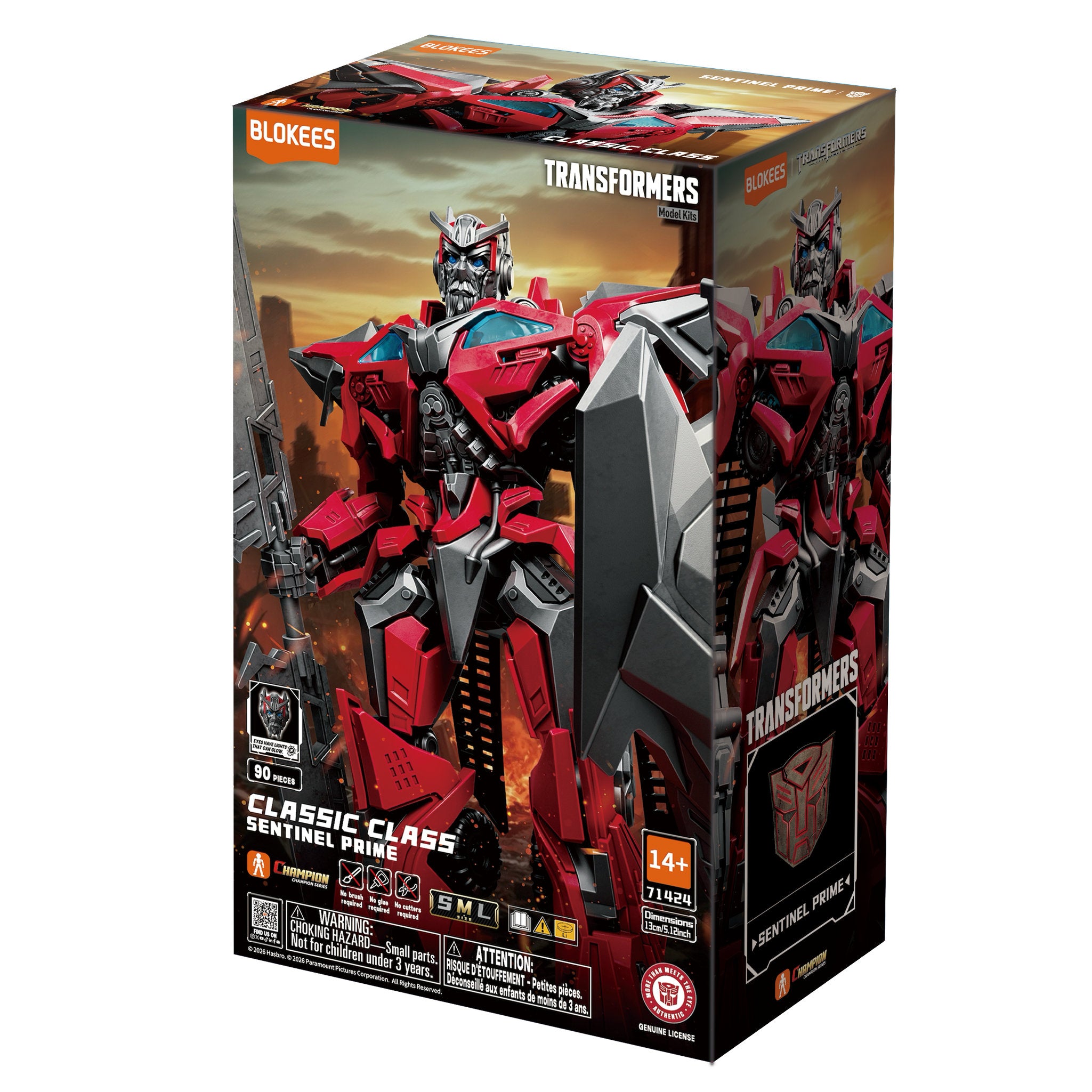 Blokees Transformers Classic Class 24 Sentinel Prime Model Kit