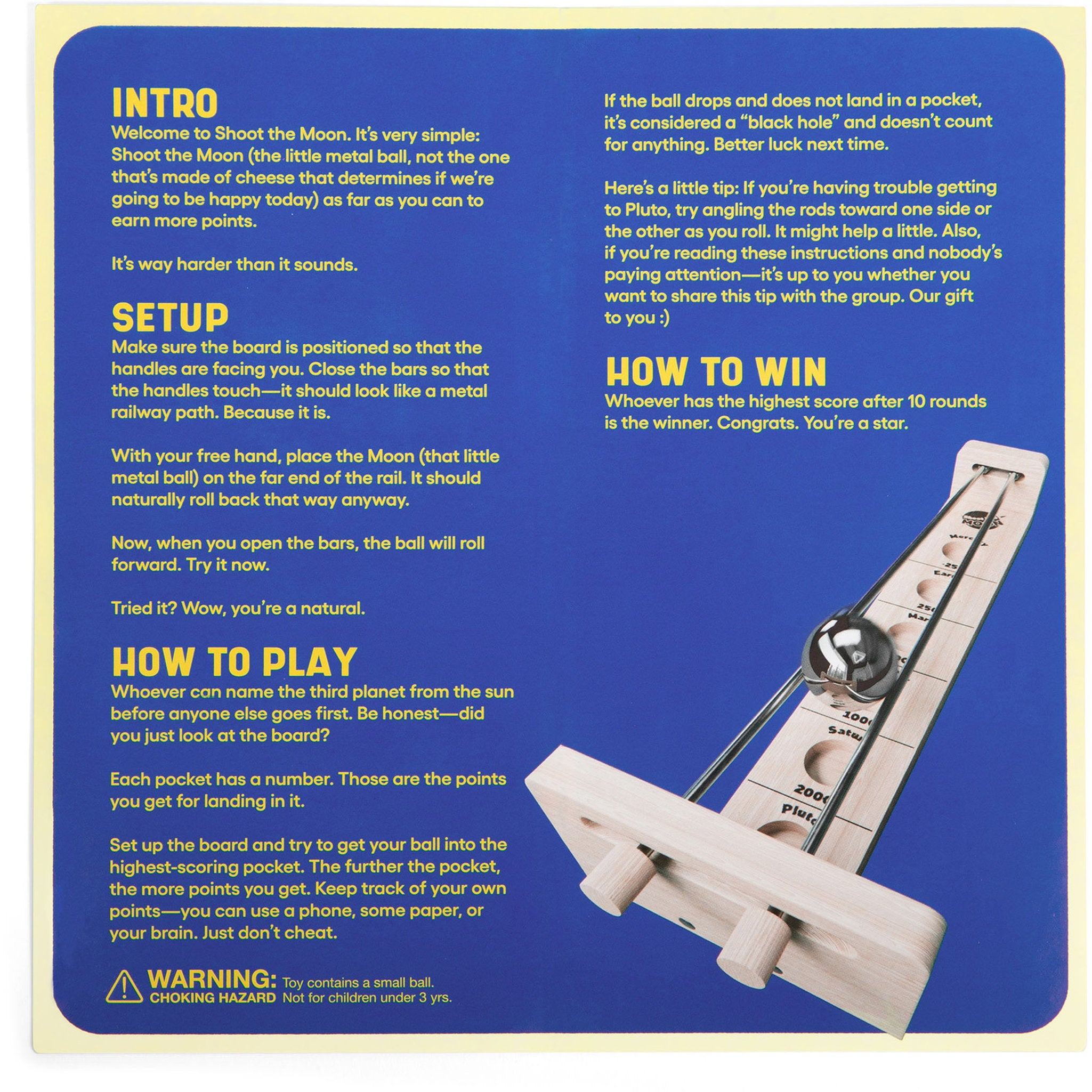 Shoot The Moon Wooden Game