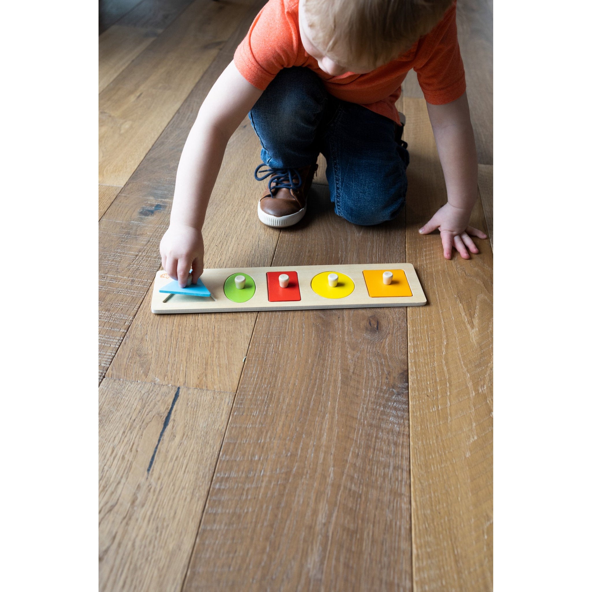 Fat Brain Toys Let's Learn Shapes! Wooden Puzzle
