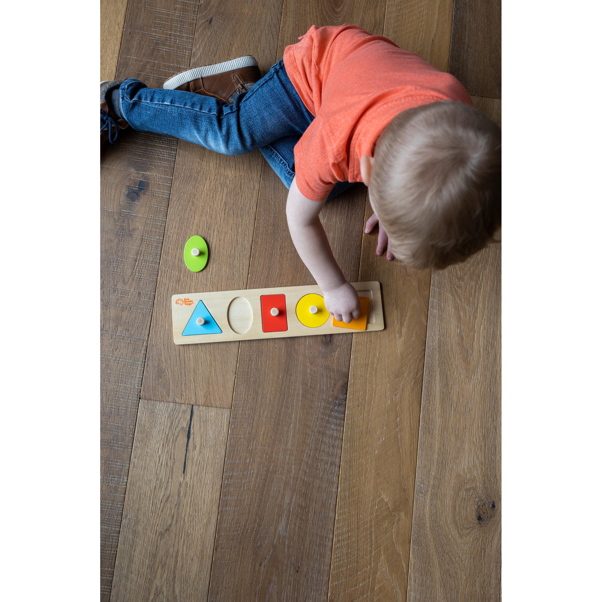 Fat Brain Toys Let's Learn Shapes! Wooden Puzzle