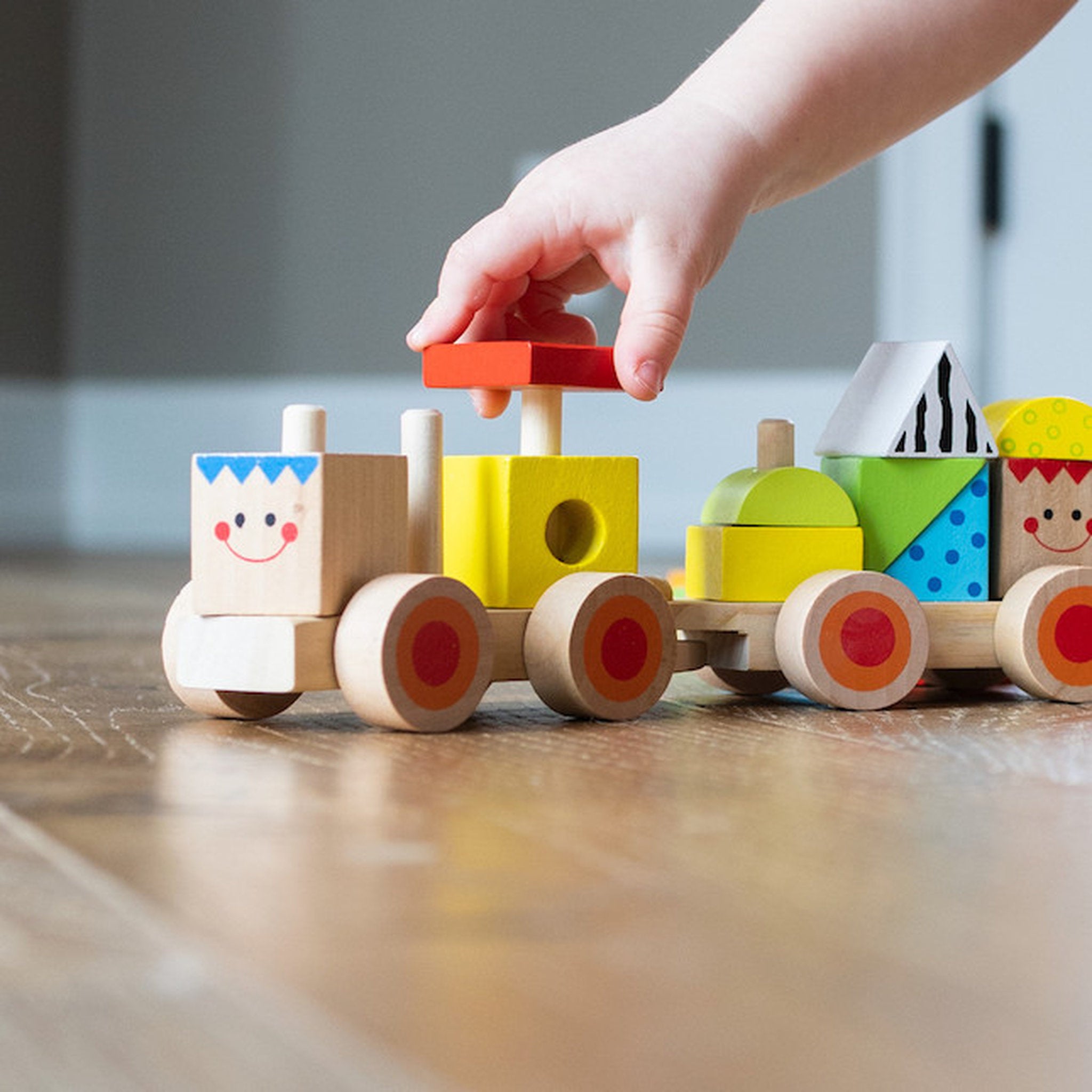 Fat Brain Toys Stacking Train Set