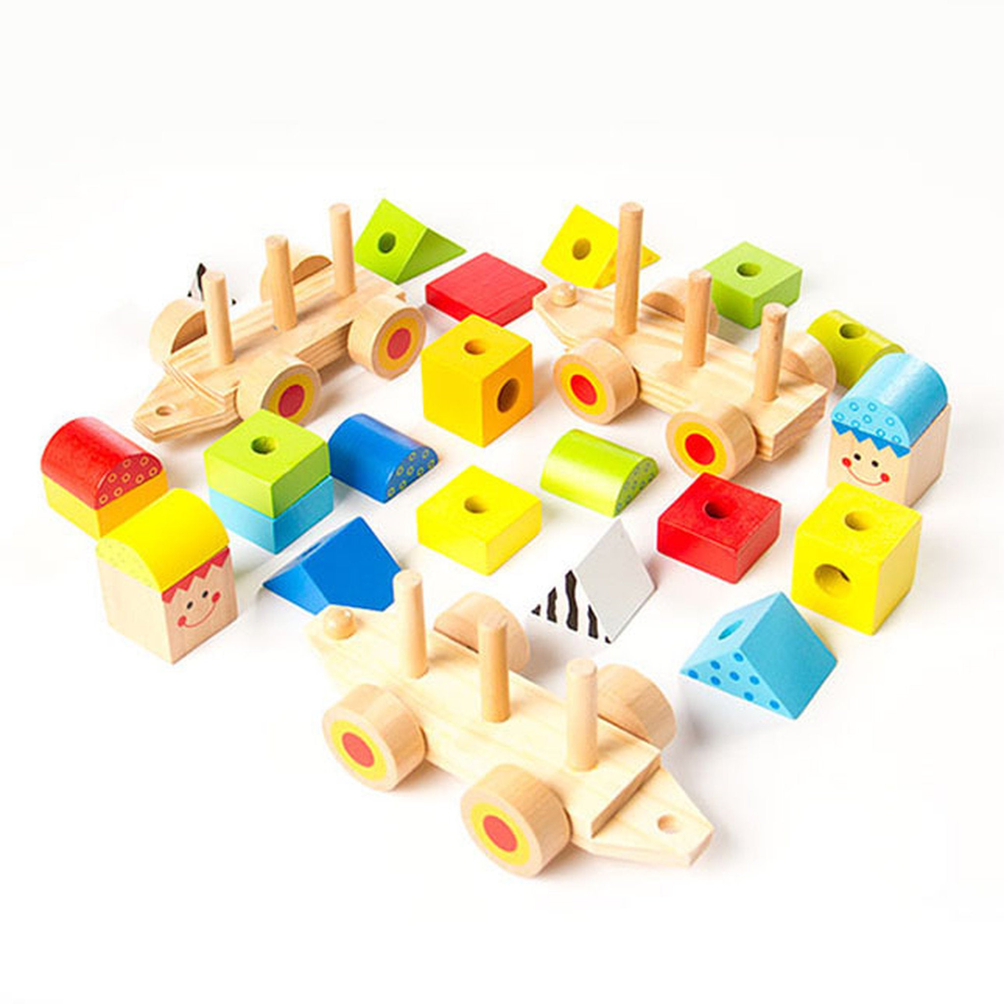 Fat Brain Toys Stacking Train Set