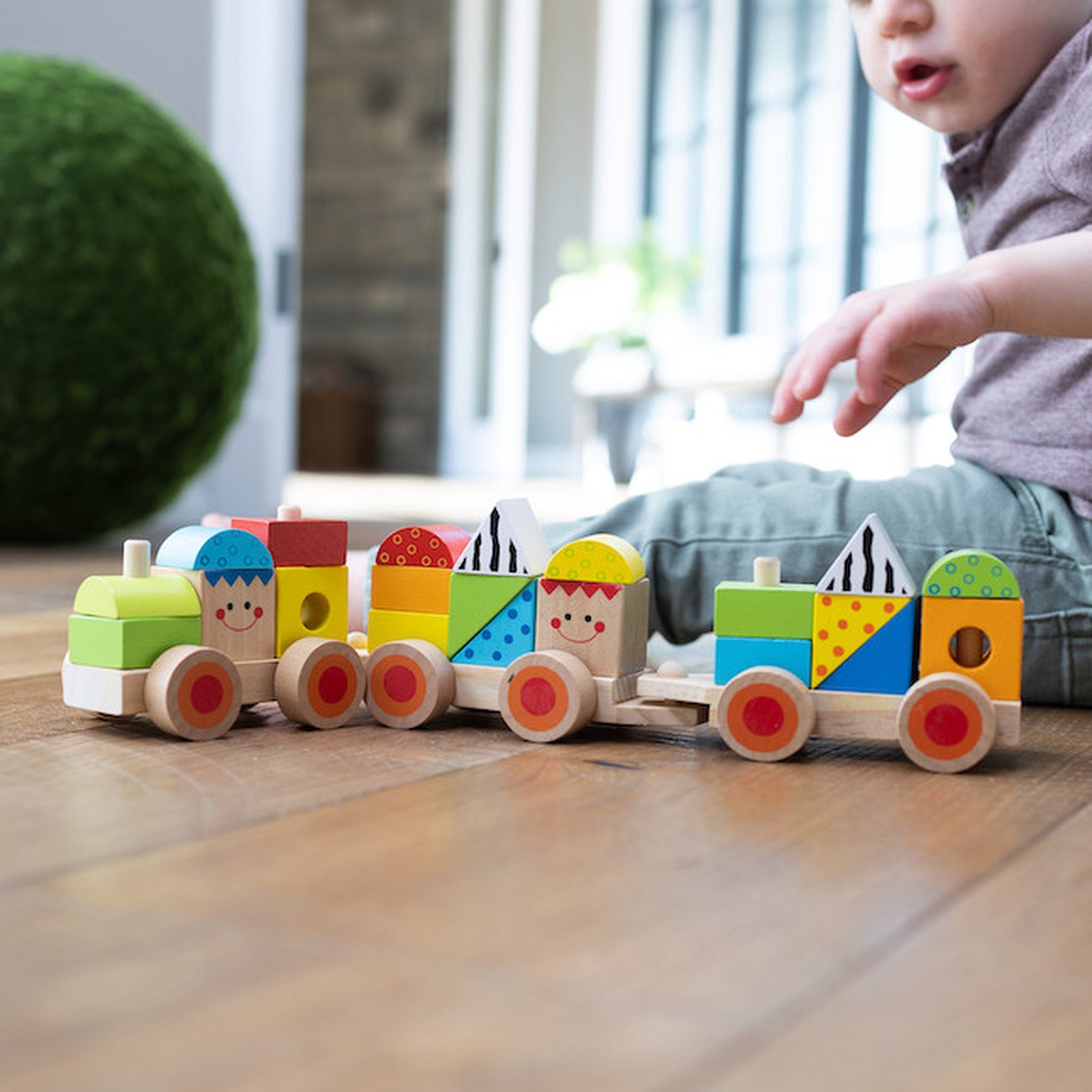 Fat Brain Toys Stacking Train Set