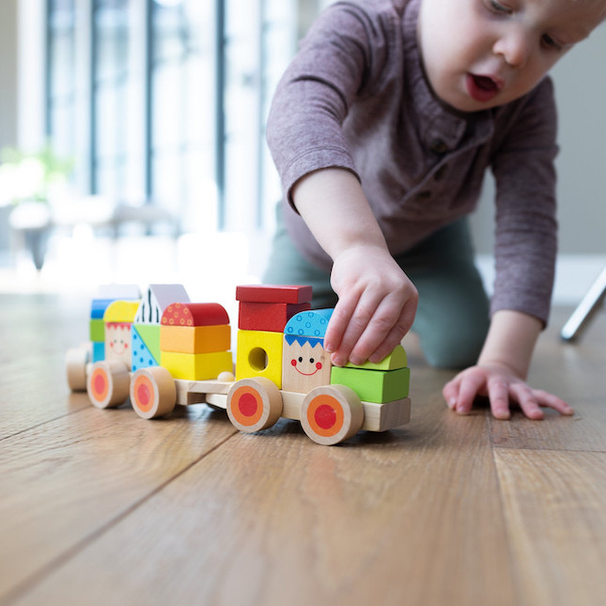 Fat Brain Toys Stacking Train Set