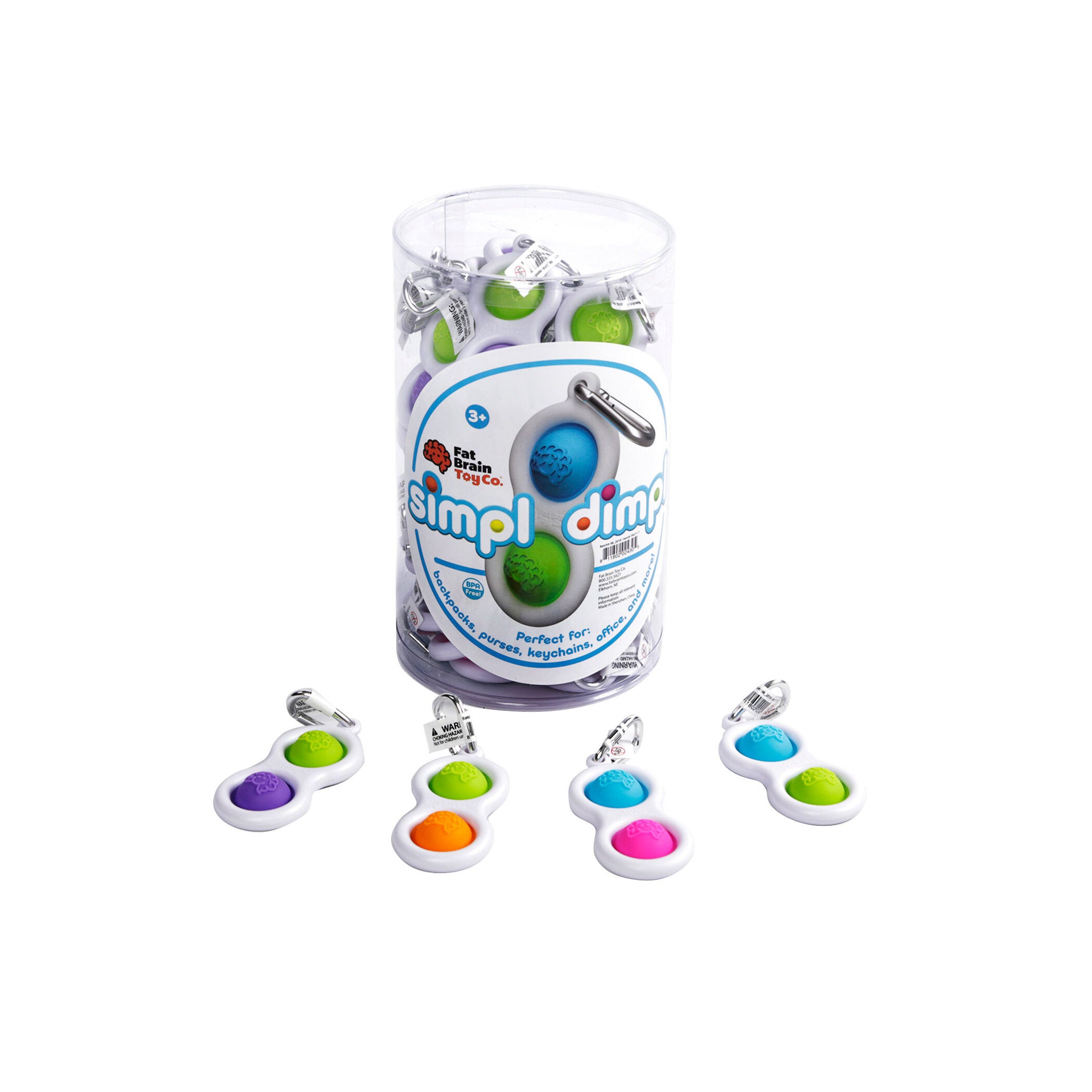 Fat Brain Toys Simpl Dimpl Keychain Assorted Styles