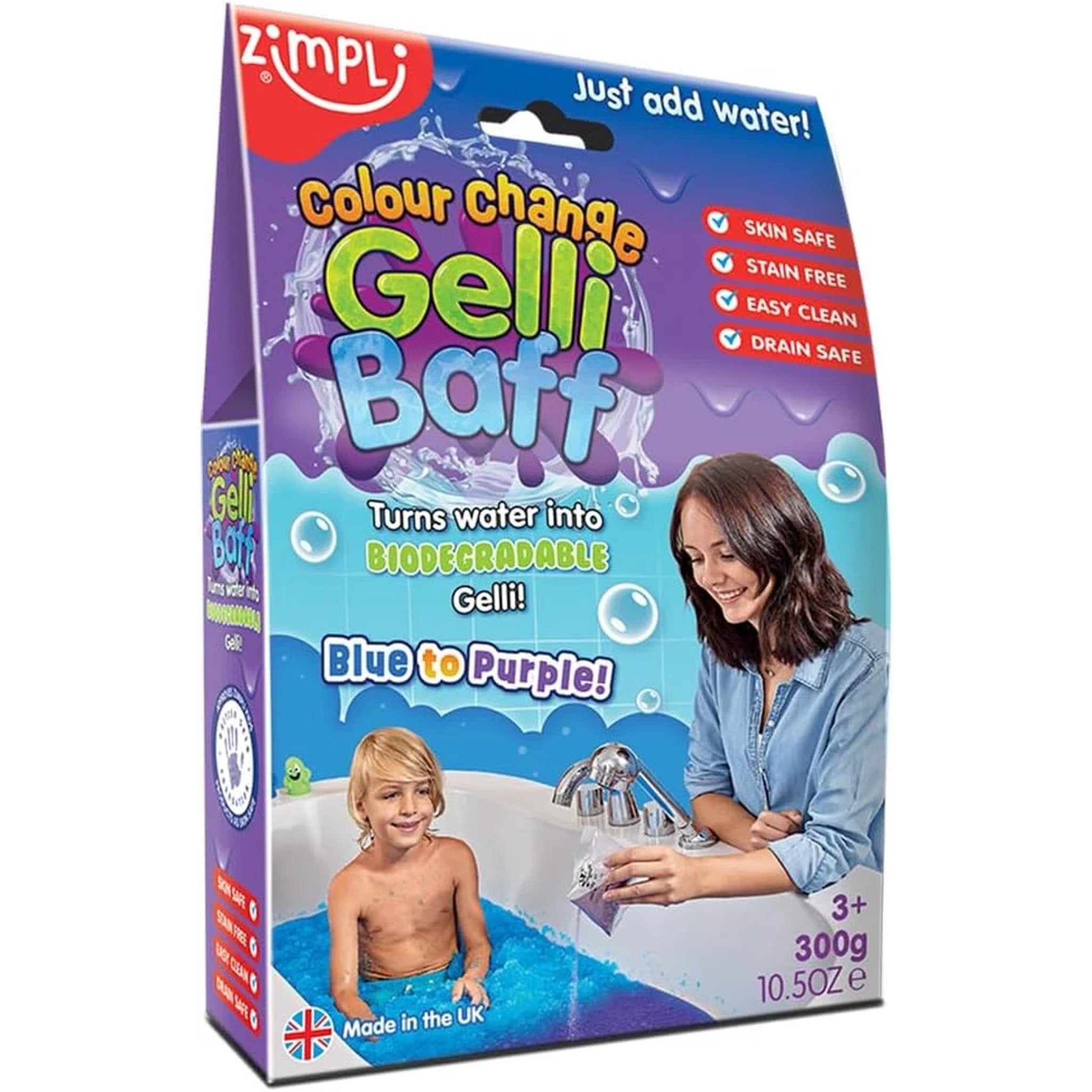 Zimpli Kids Gelli Baff Colour Change - Blue to Purple