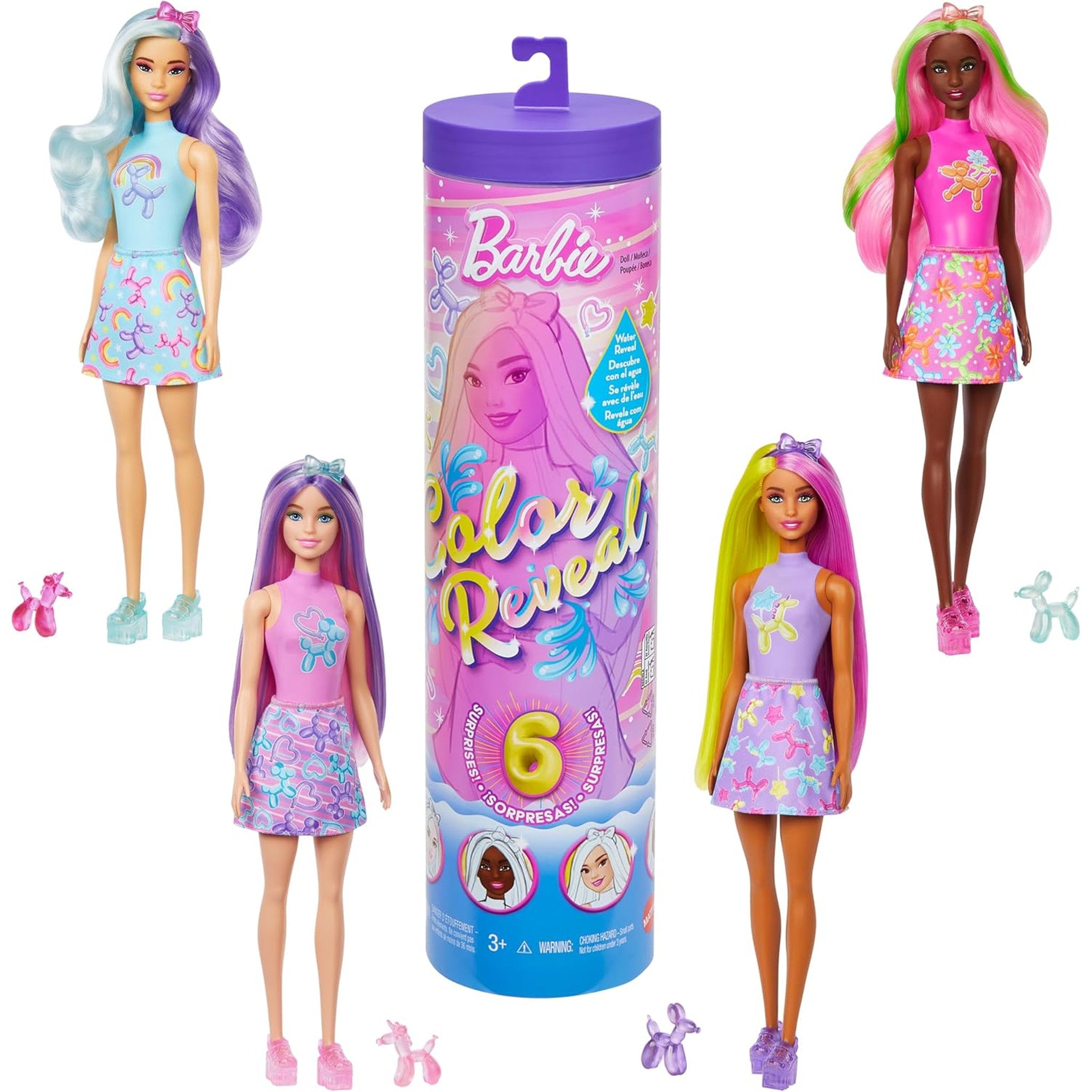 Barbie Color Reveal Balloon Animals Series Doll - Assorted Styles