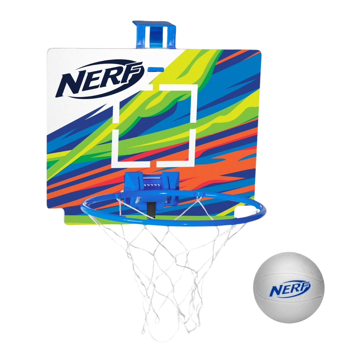 NERF Sports NERFoop Mini Over Door Basketball Hoop - Blue