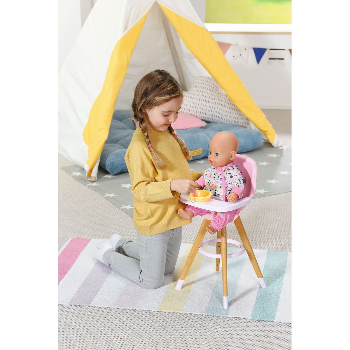 BABY Born High Chair - Pastel Pink