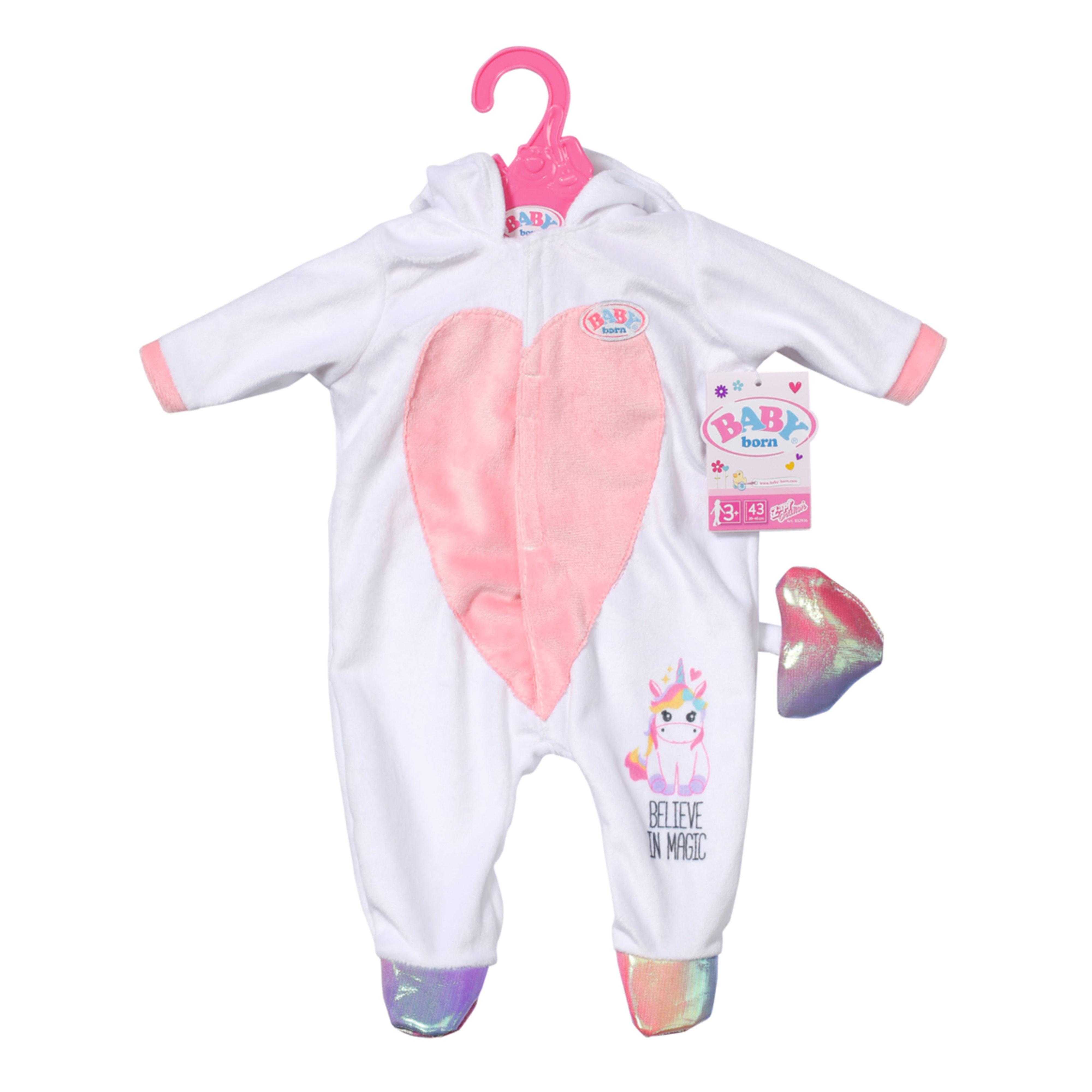 BABY Born White Unicorn Onesie