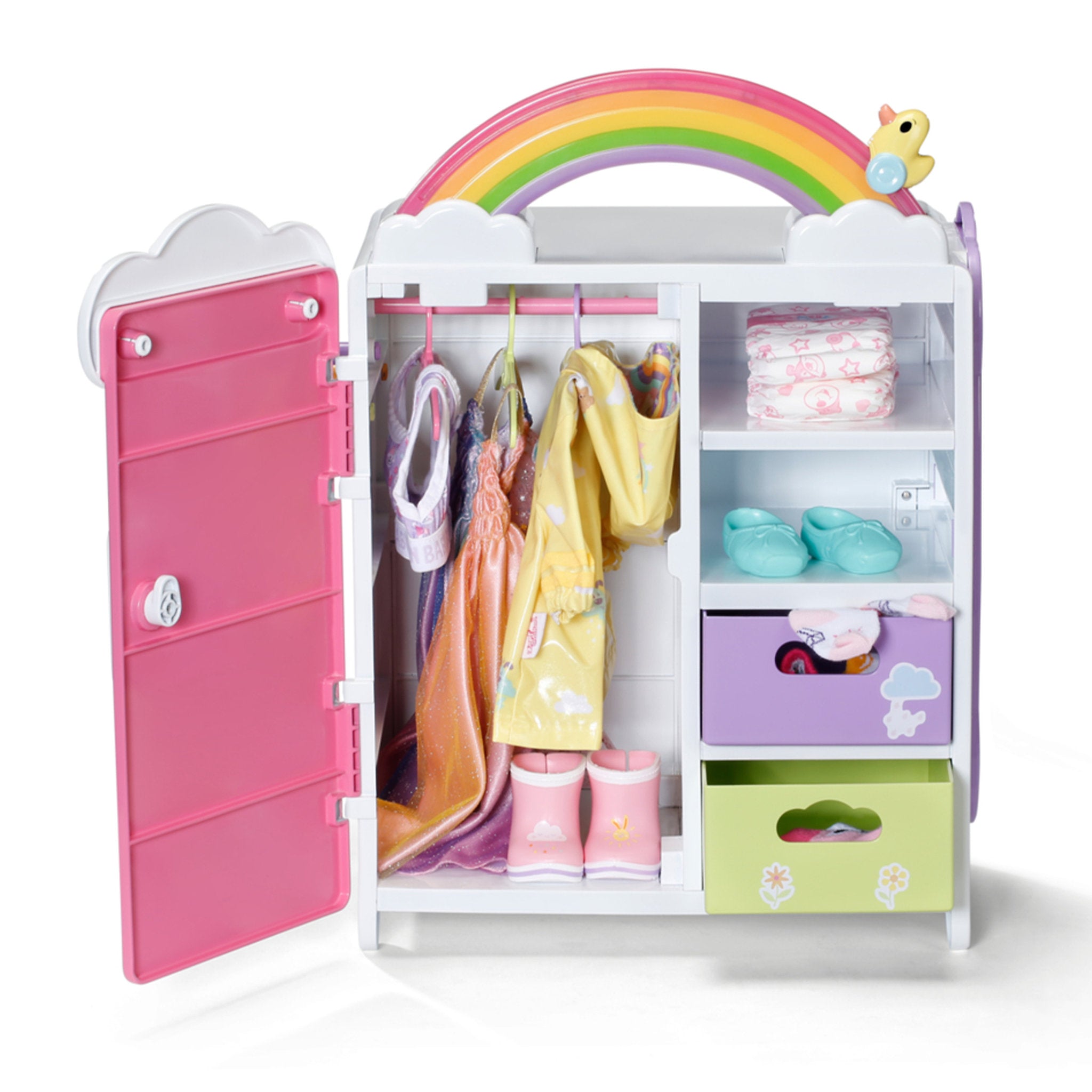 BABY Born 43cm Doll Rainbow Wardrobe Playset