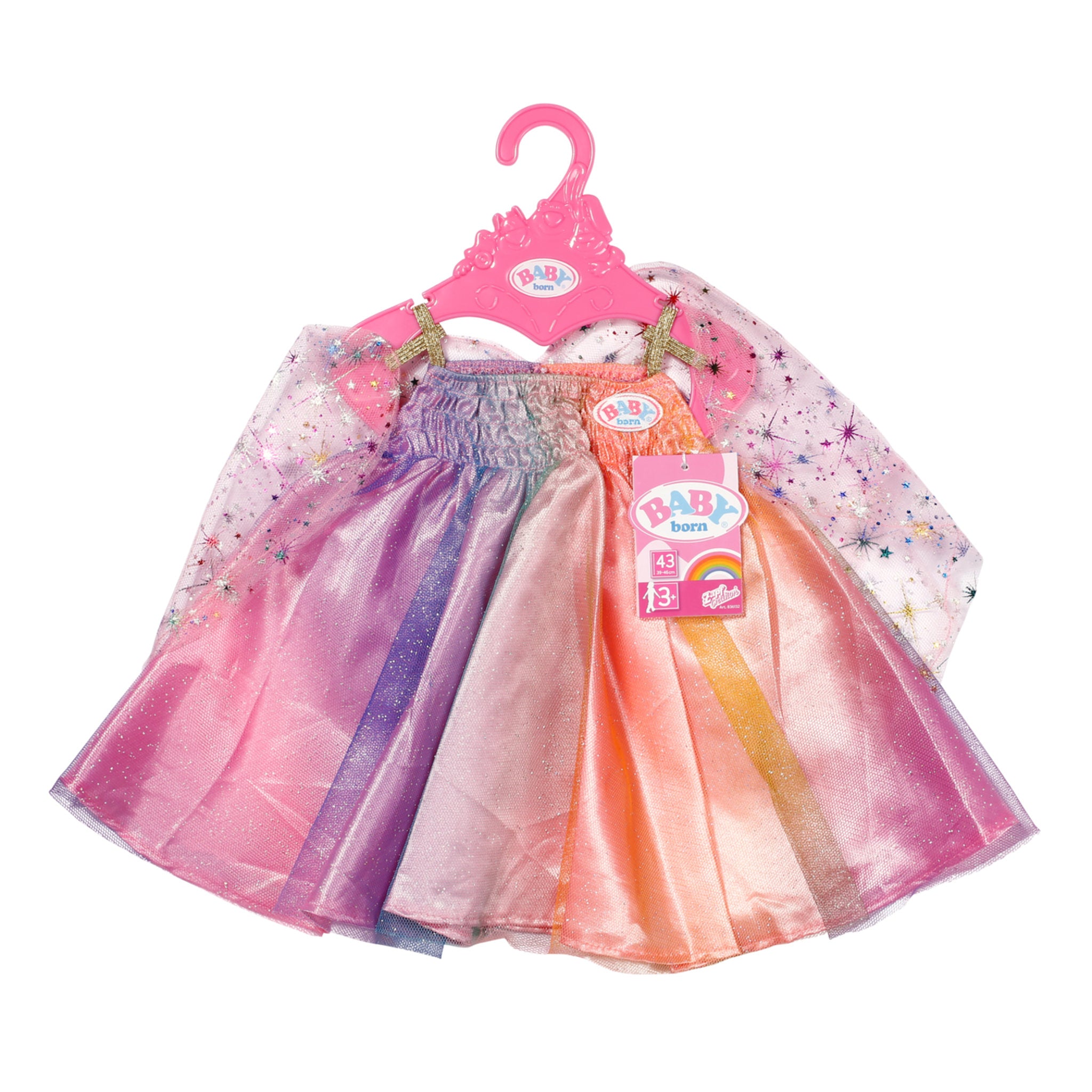 BABY Born 43cm Rainbow Dress Outfit