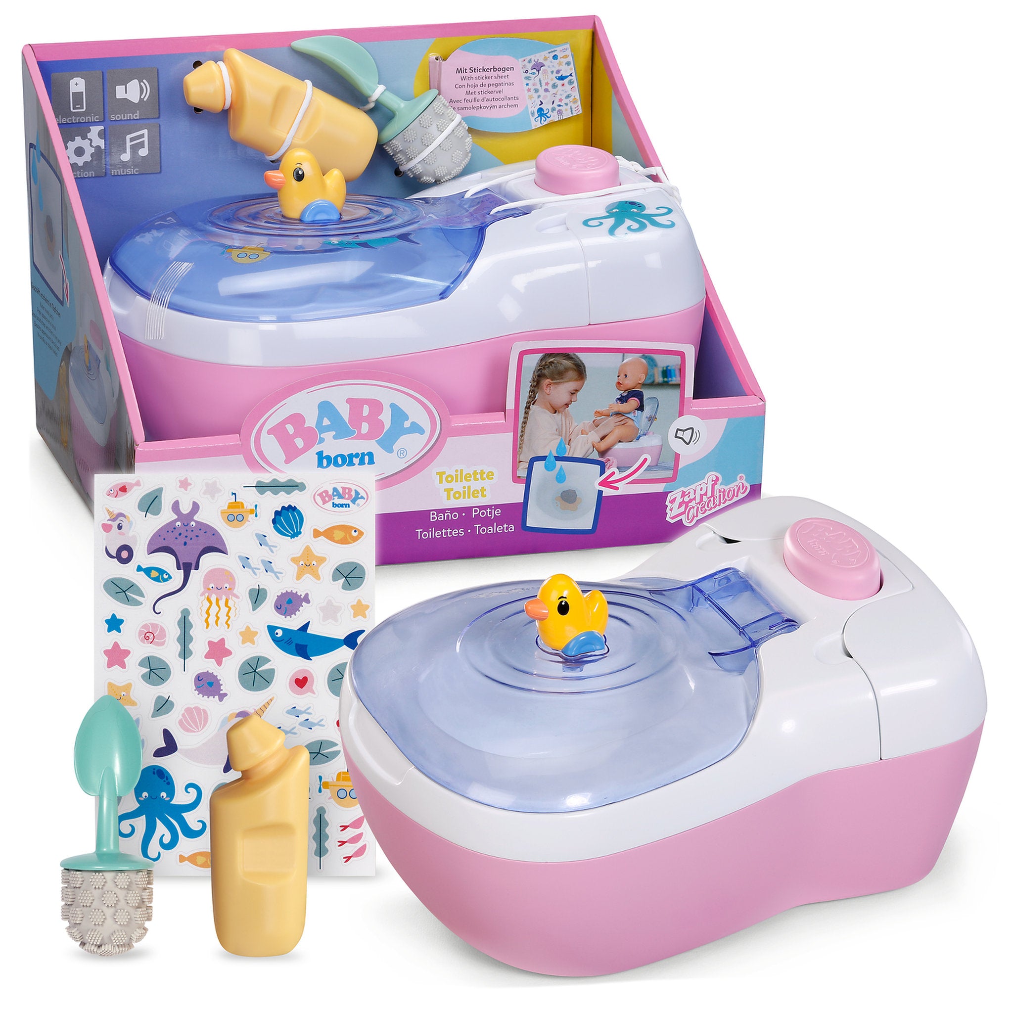 BABY Born Toilet Bathroom Playset