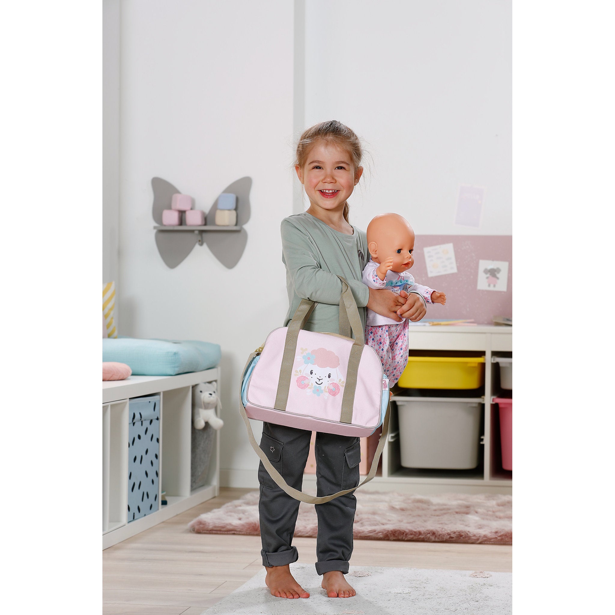 BABY Born Flower Changing Bag Doll Accessory Set