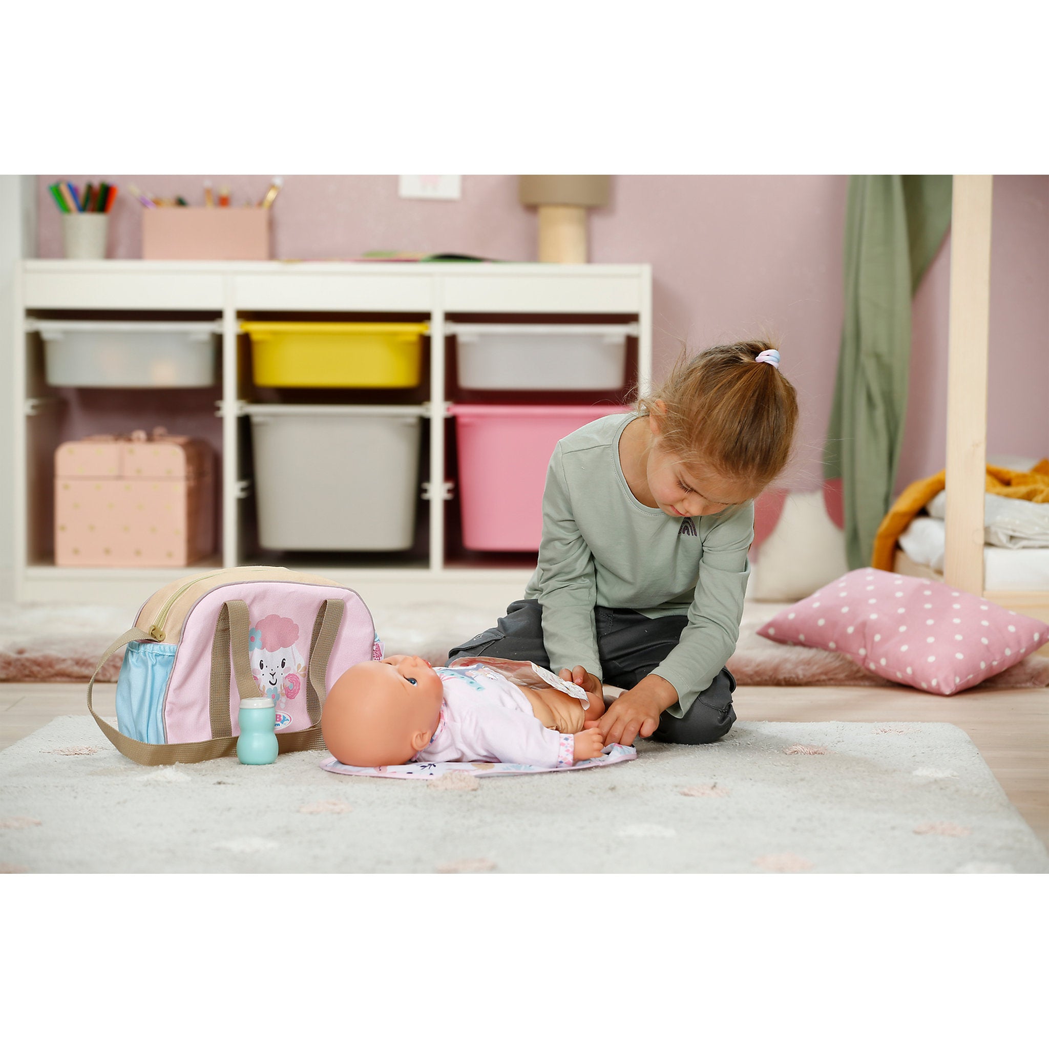 BABY Born Flower Changing Bag Doll Accessory Set