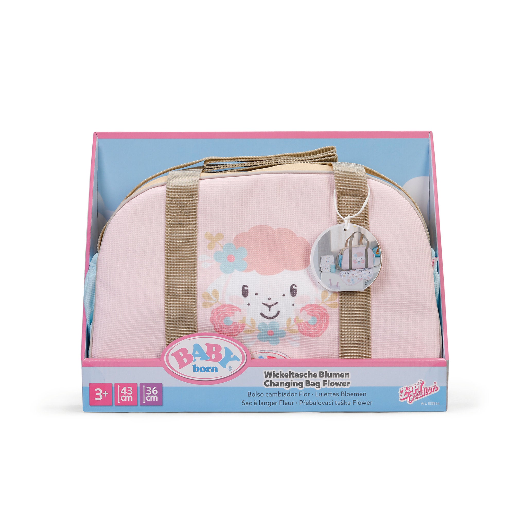 BABY Born Flower Changing Bag Doll Accessory Set