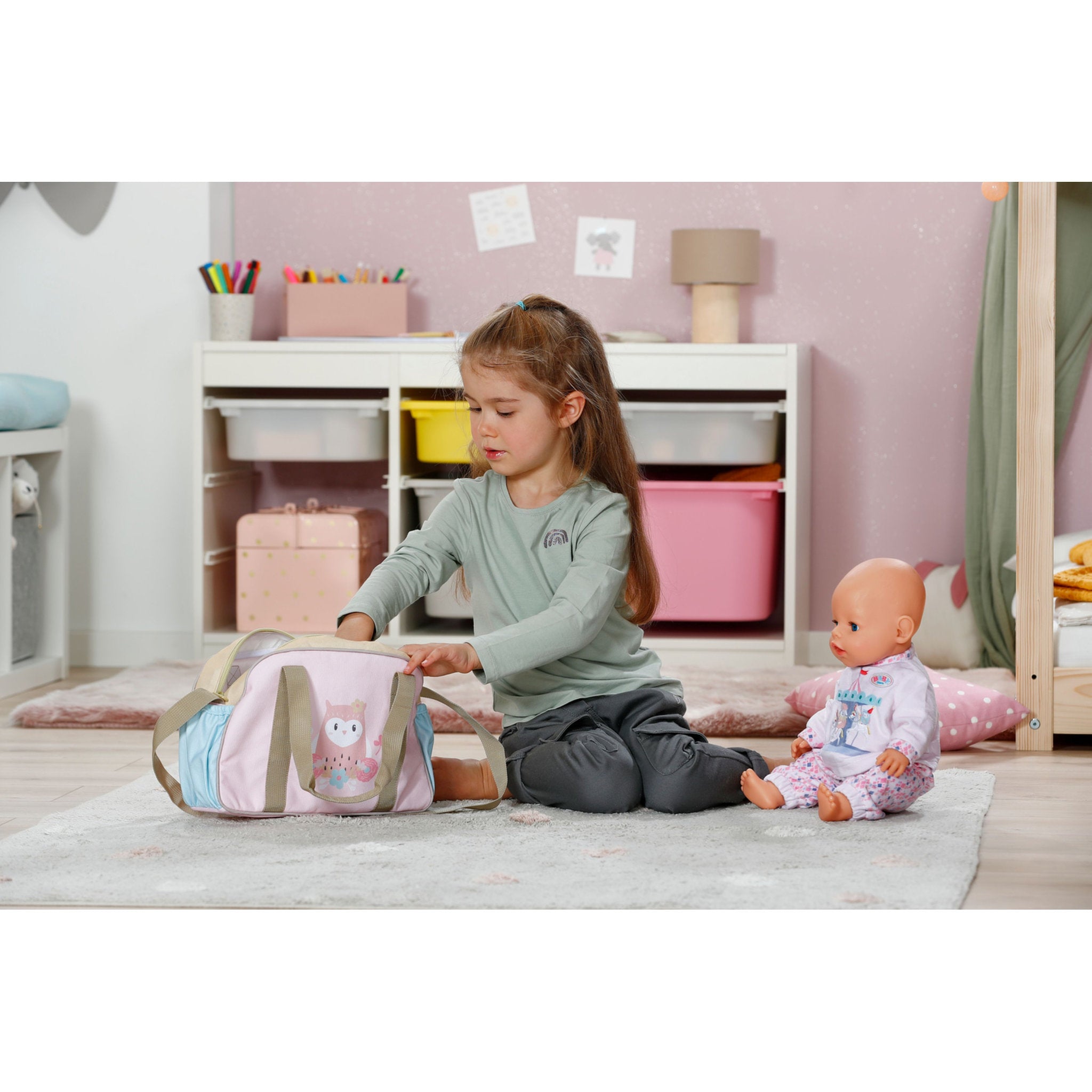 BABY Born Flower Changing Bag Doll Accessory Set