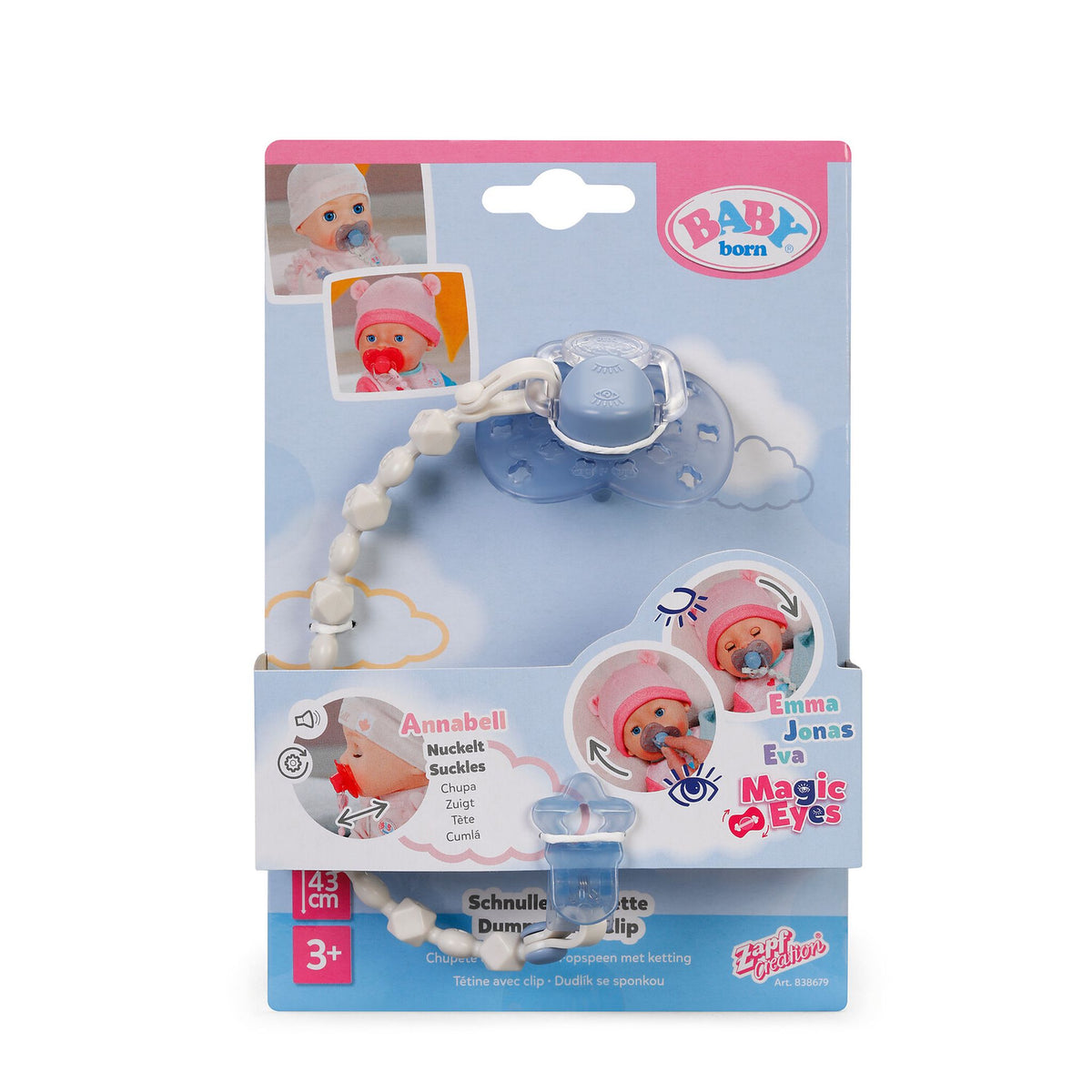 BABY Born Dummy With Clip Assorted Styles