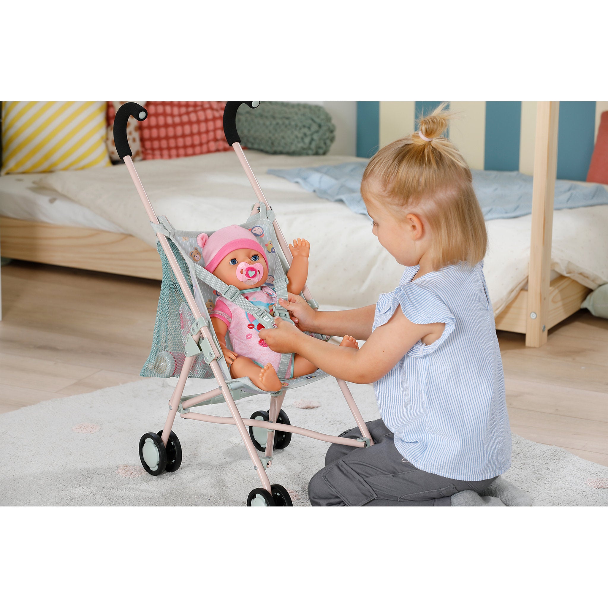 BABY Born Jungle Stroller with Bag Doll Accessory Set