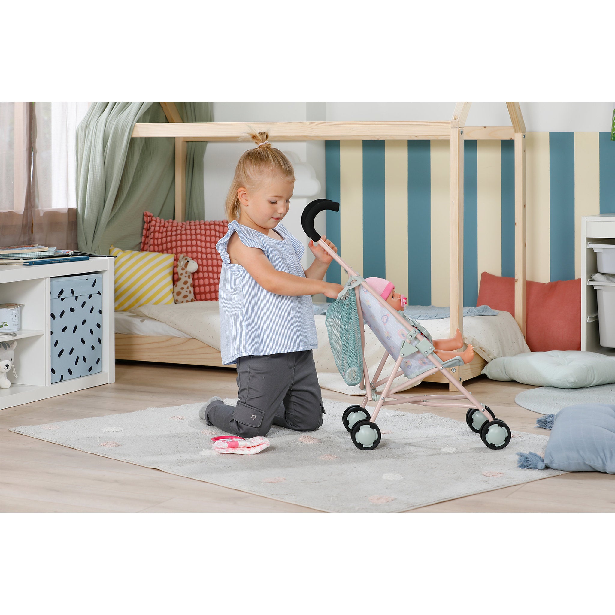 BABY Born Jungle Stroller with Bag Doll Accessory Set