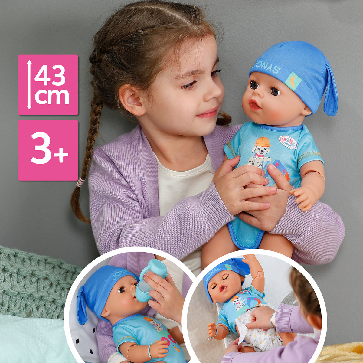 BABY Born Jonas Click & Play 43cm Doll