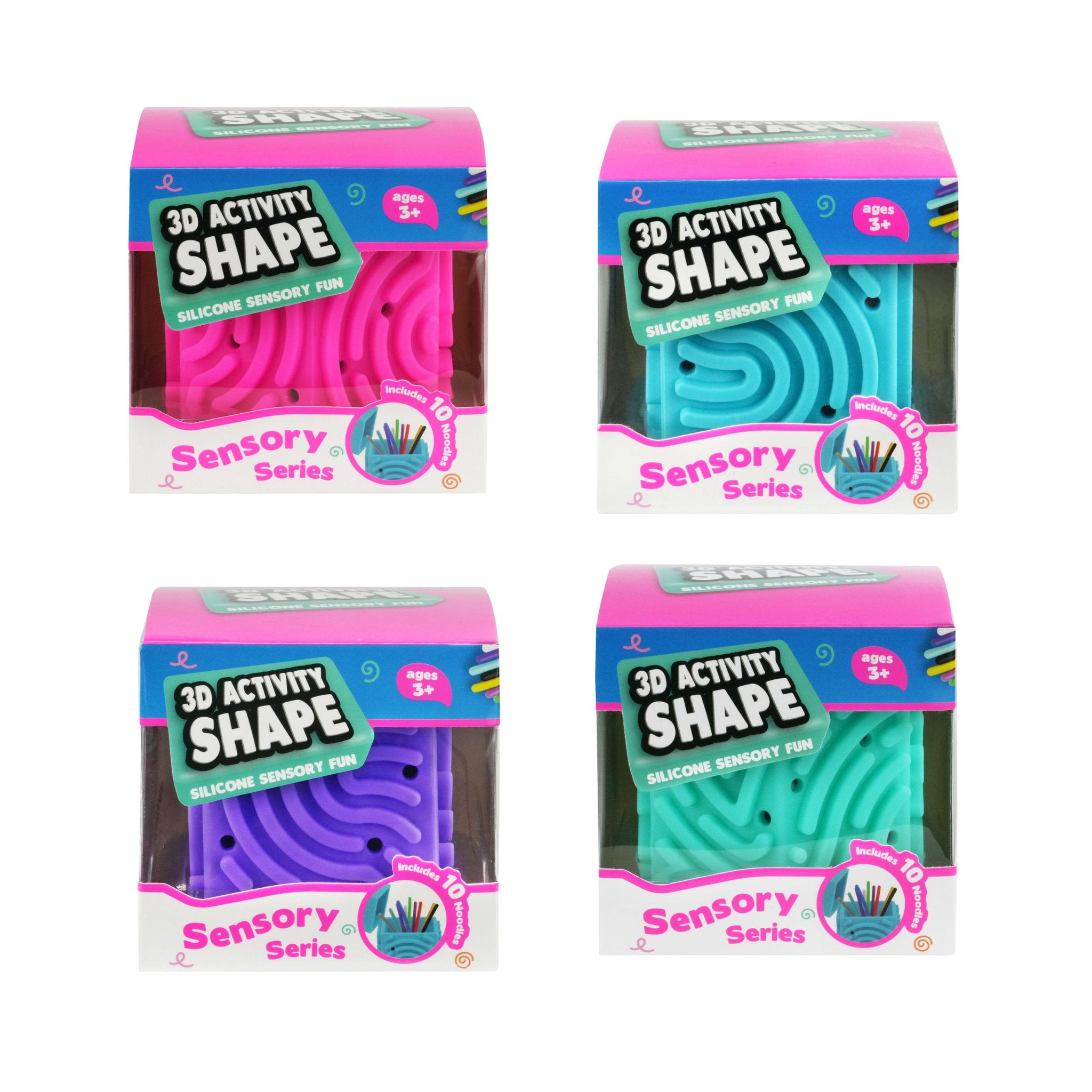 Silicone 3D Activity Shape Assorted Styles