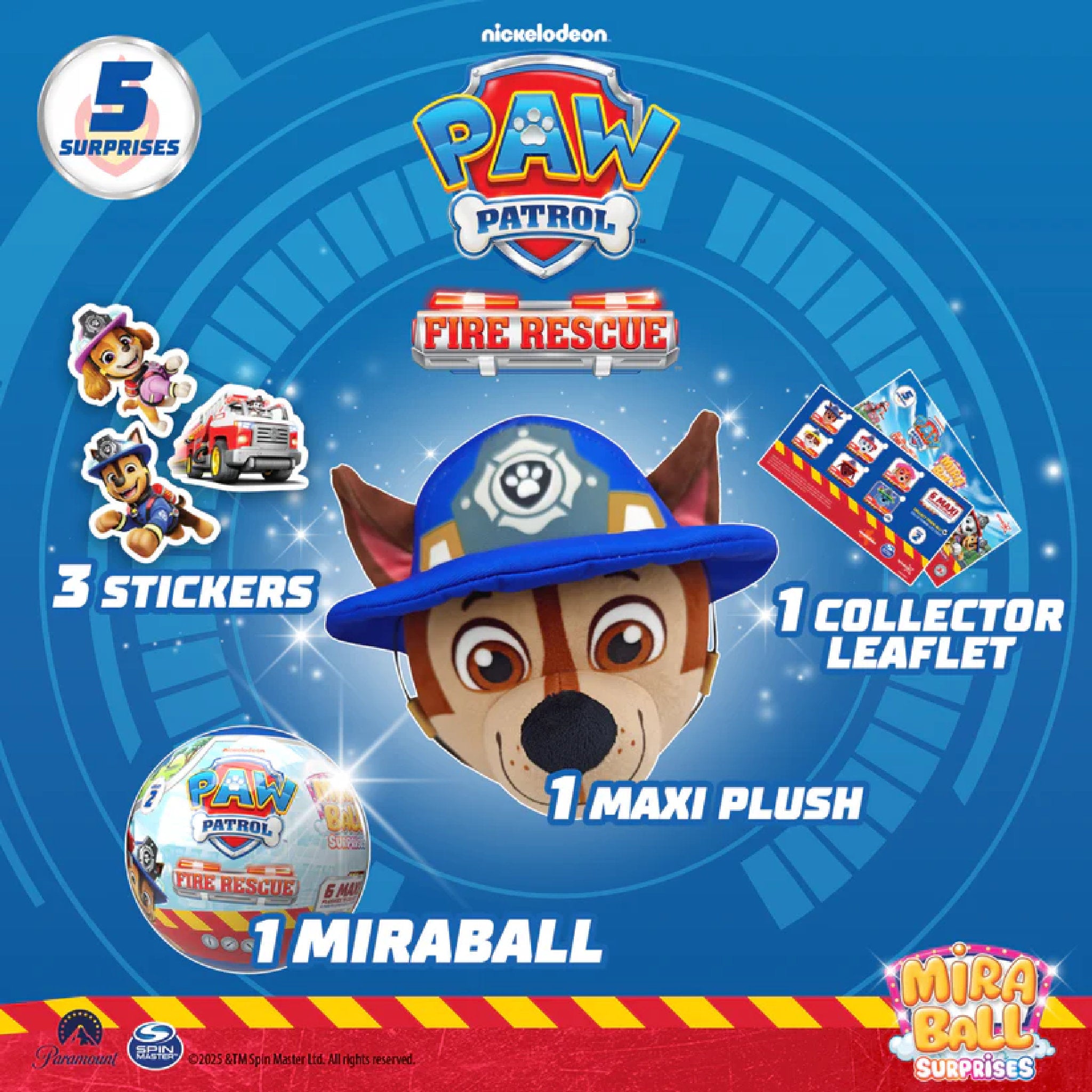 Miraball Surprises Paw Patrol Plush Blind Capsule