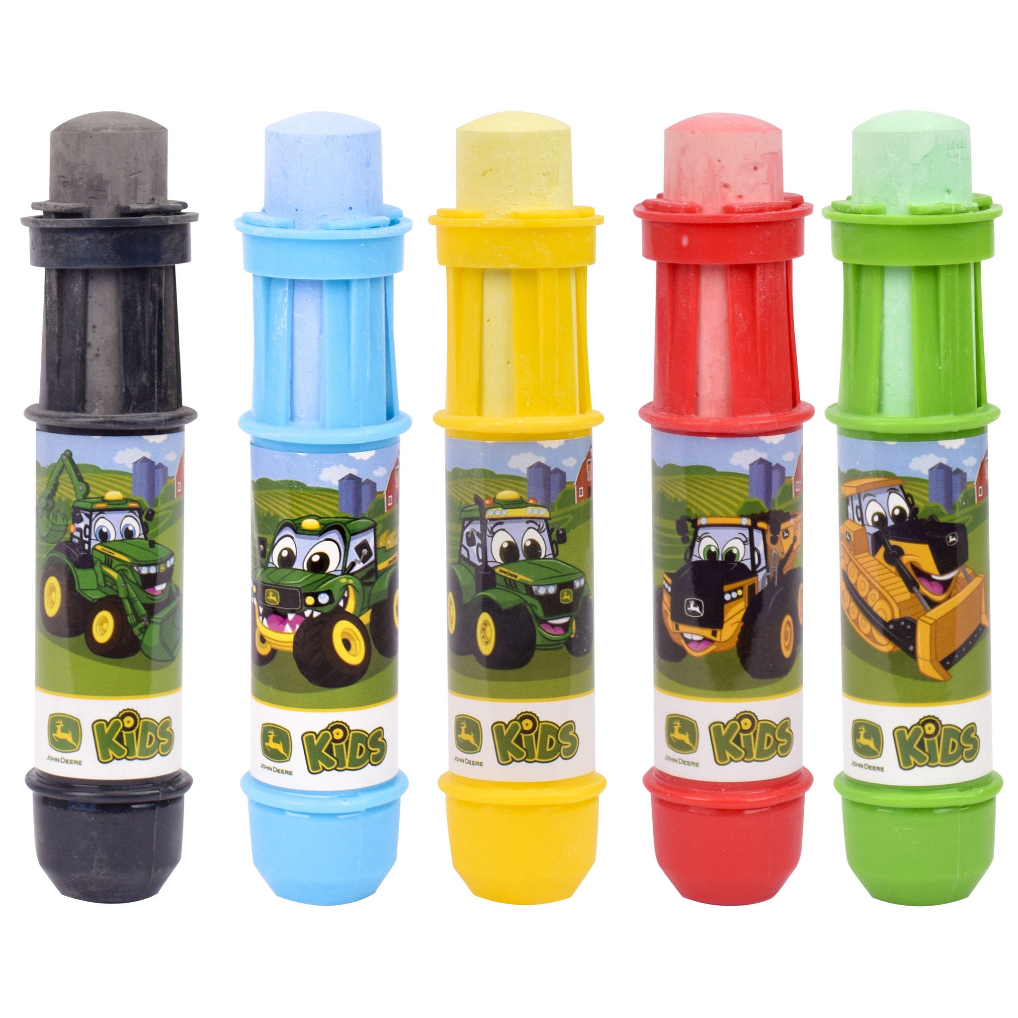 John Deere Chalk Holders With Chalk 5 Pack