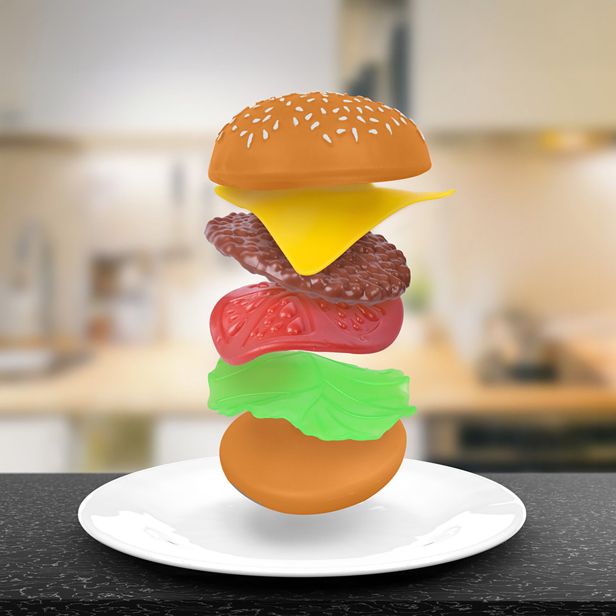 Toymendous Stretchy Squish-n-Stack Burger